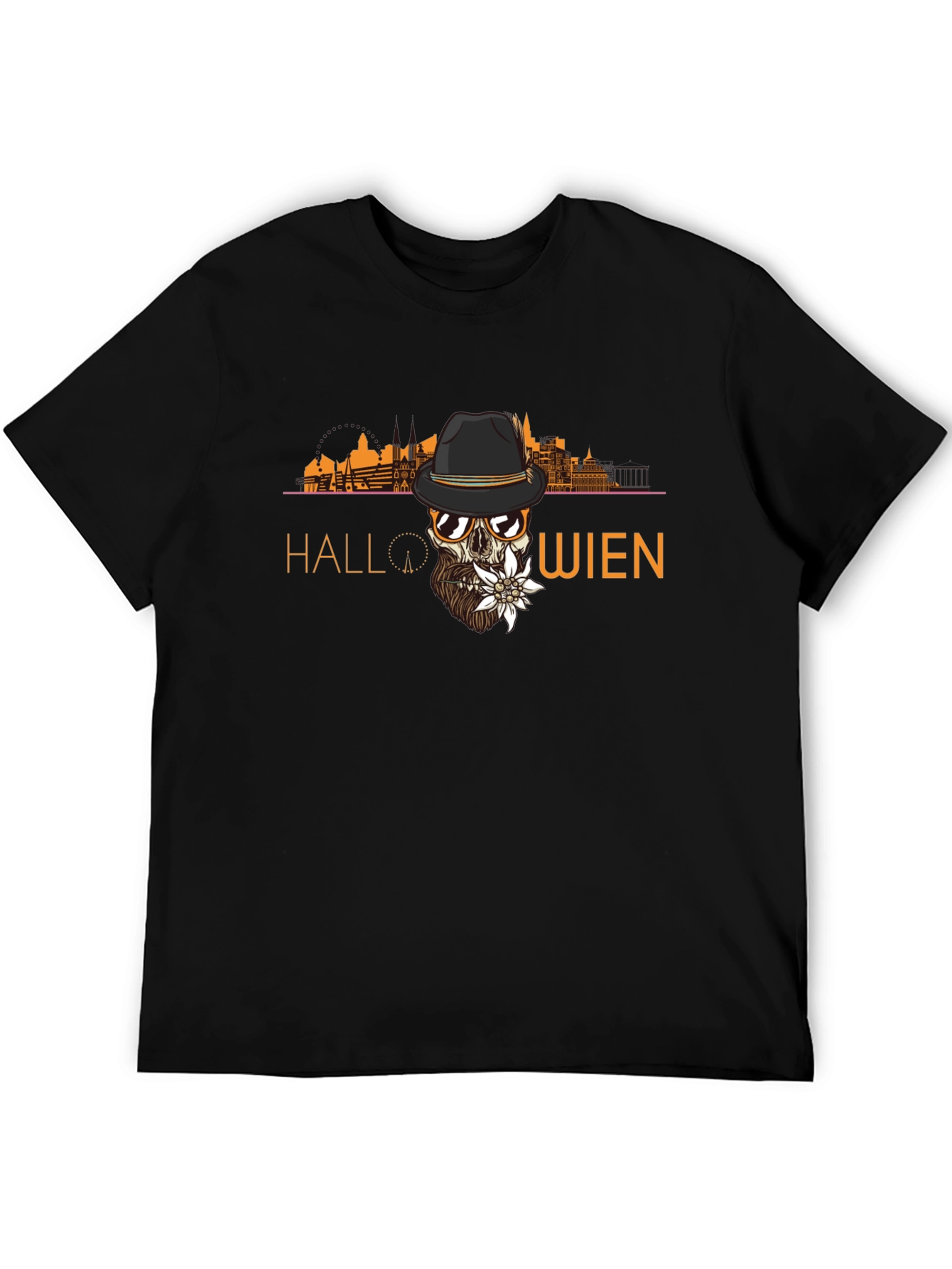 Halloween Wien Skull T-Shirt - Unique Austrian Design