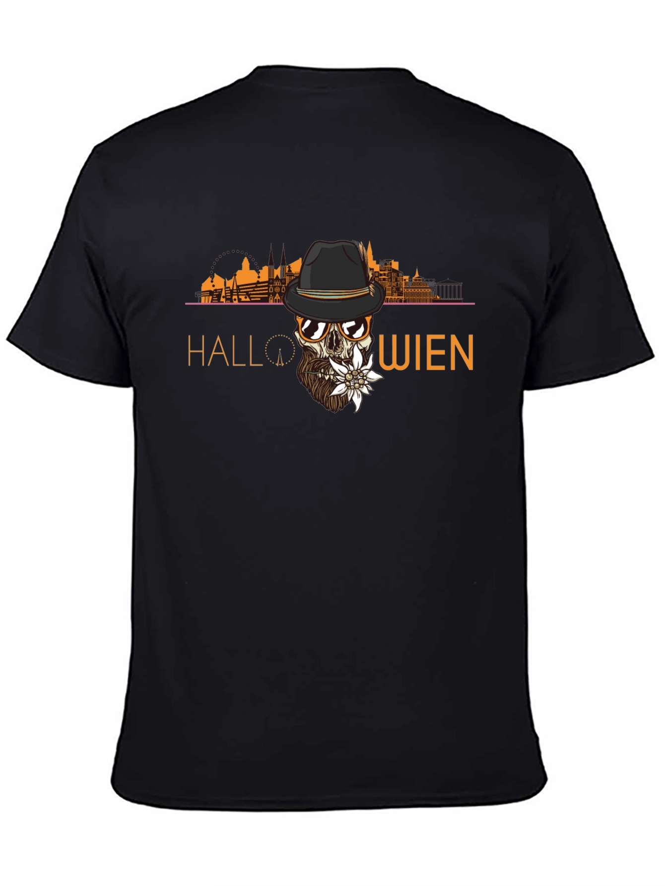 Halloween Wien Skull T-Shirt - Unique Austrian Design
