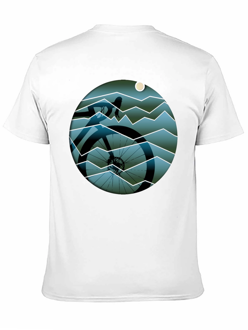 Cycle Scene Graphic Tee - Black