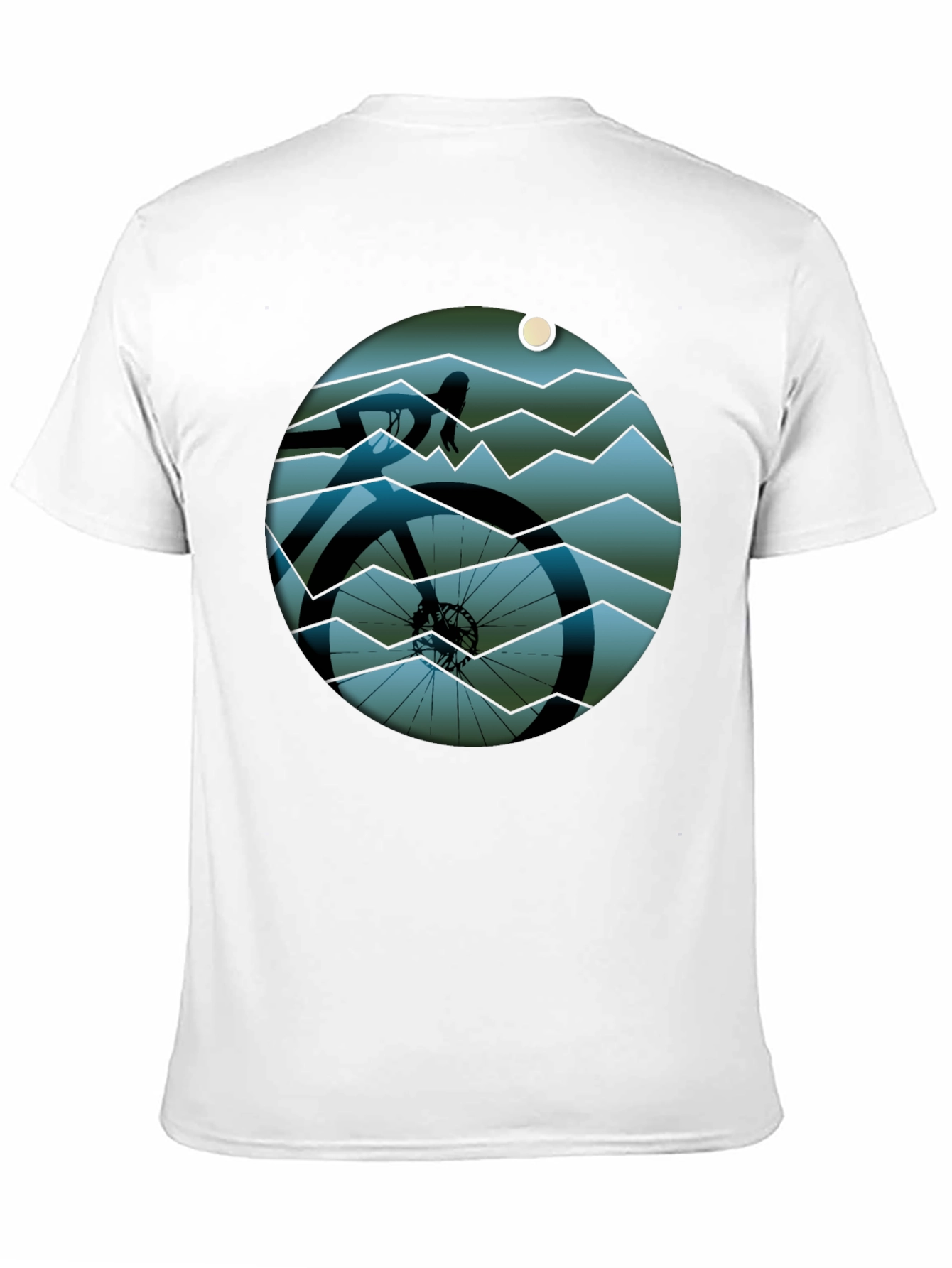 Cycle Scene Graphic Tee - Black