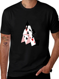 Climbing Card House Graphic T-Shirt