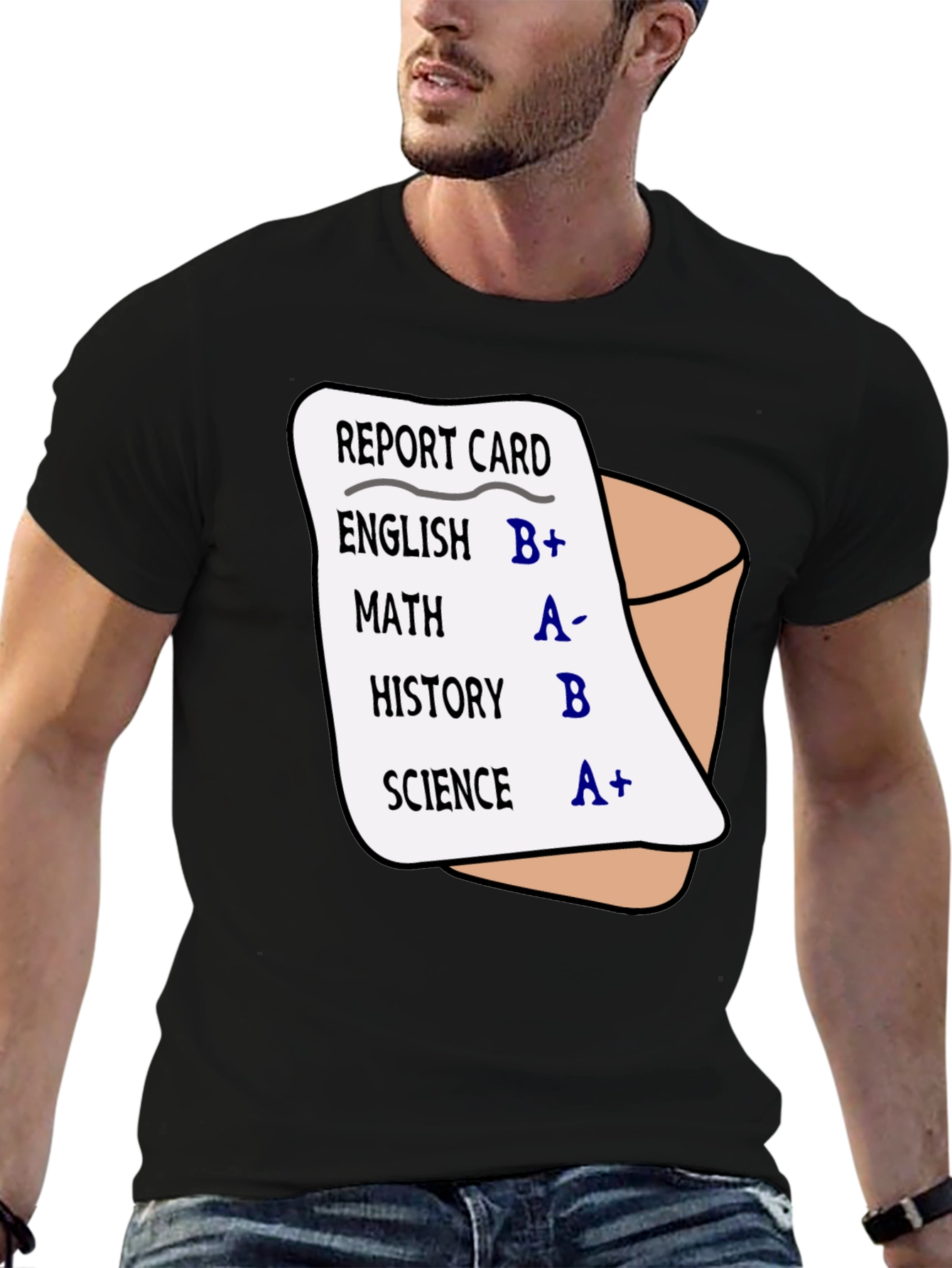 Funny Report Card Grades T-Shirt