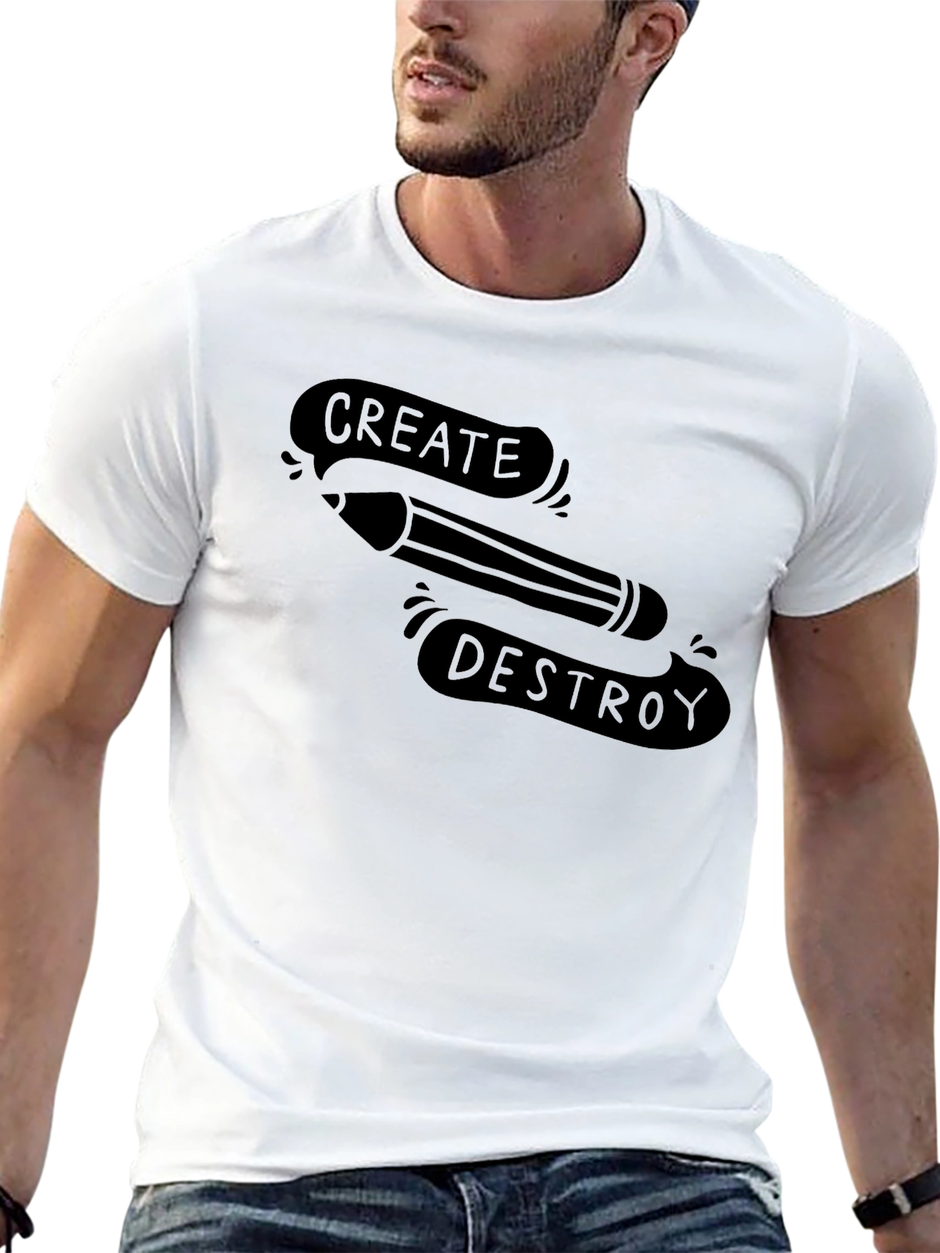 Create & Destroy Graphic Tee - Black