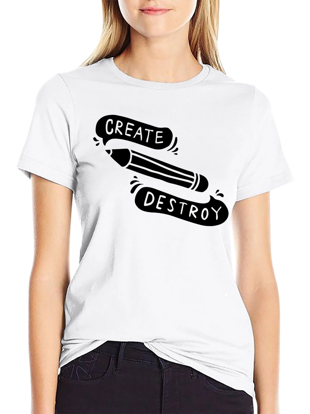 Create & Destroy Graphic Tee - Black