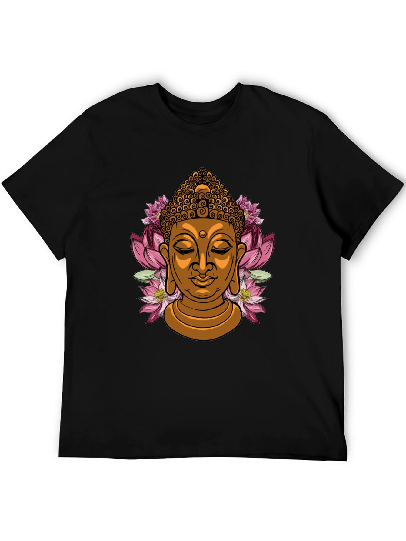 Buddha Lotus Graphic T-Shirt