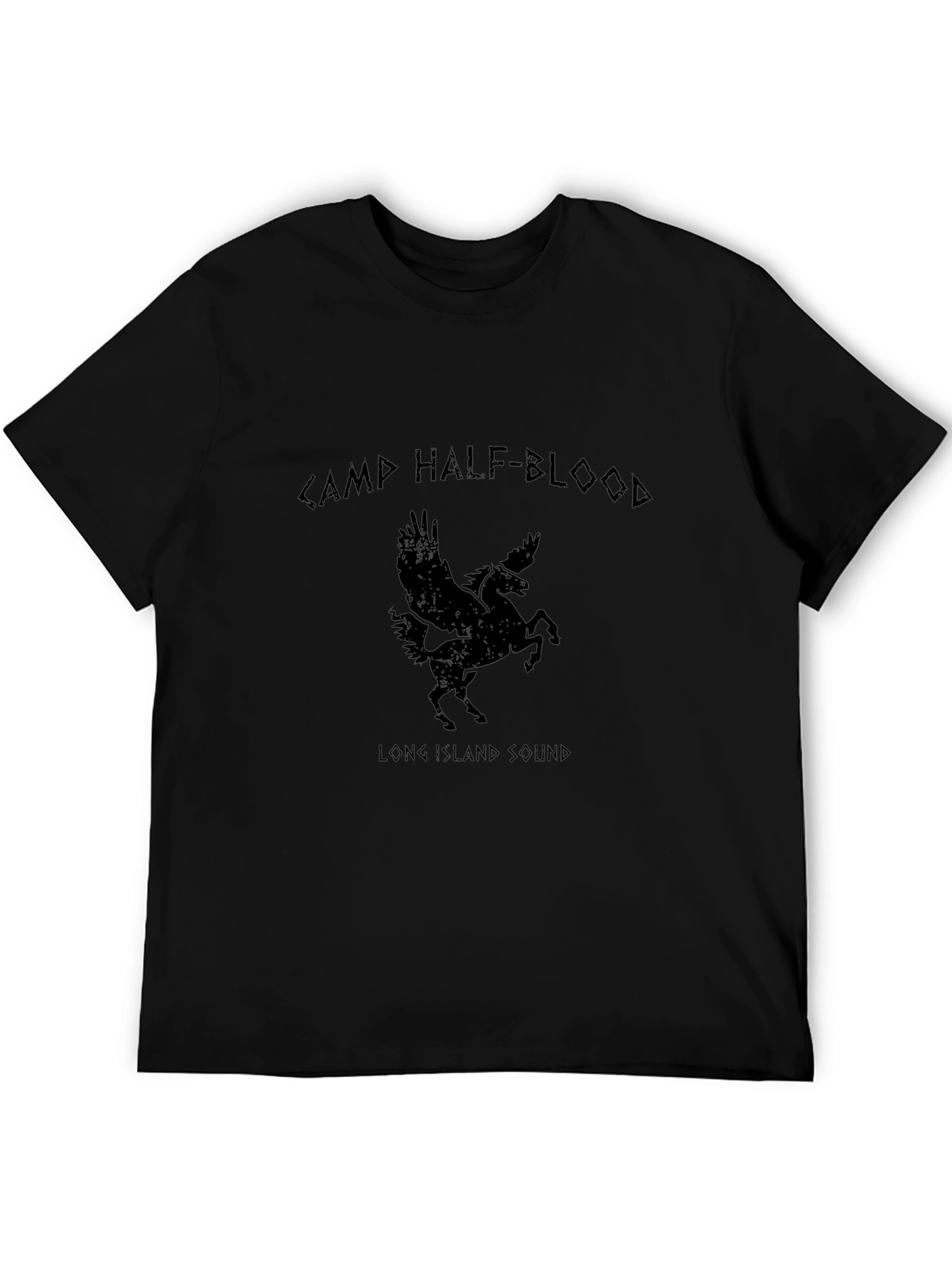 Camp Half-Blood Pegasus Black T-Shirt