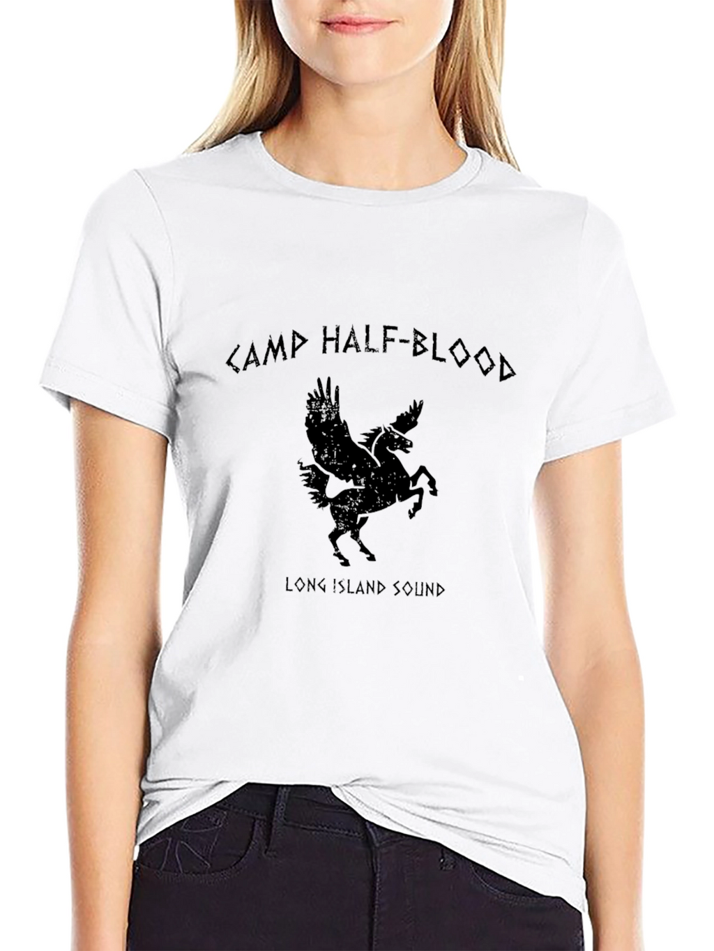 Camp Half-Blood Pegasus Black T-Shirt