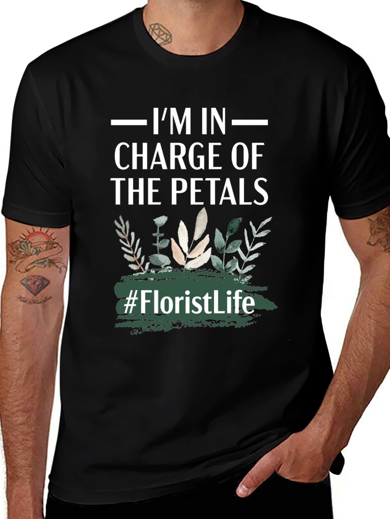 Florist Life T-Shirt - In Charge of The Petals Tee