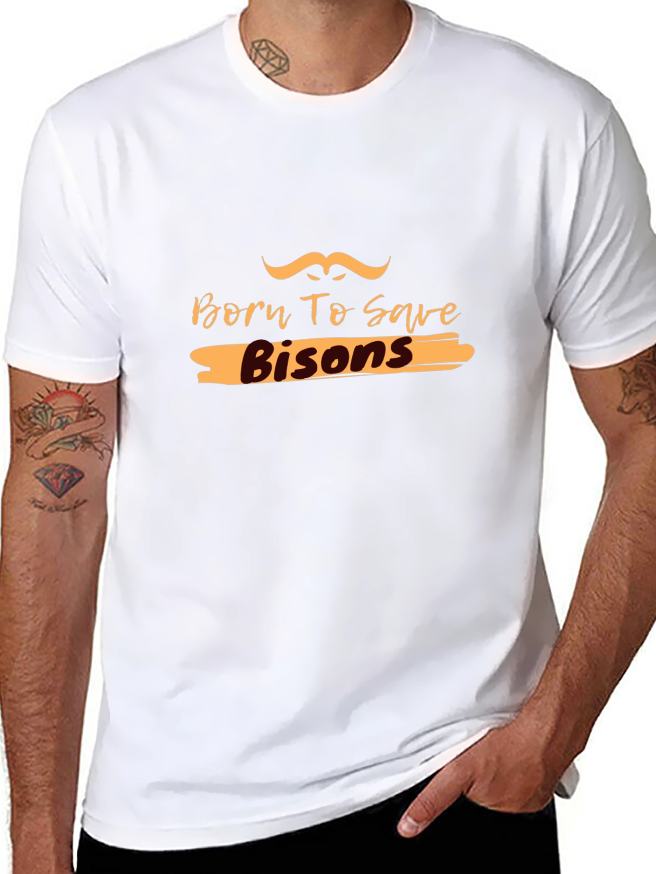 Born To Save Bisons Graphic Tee