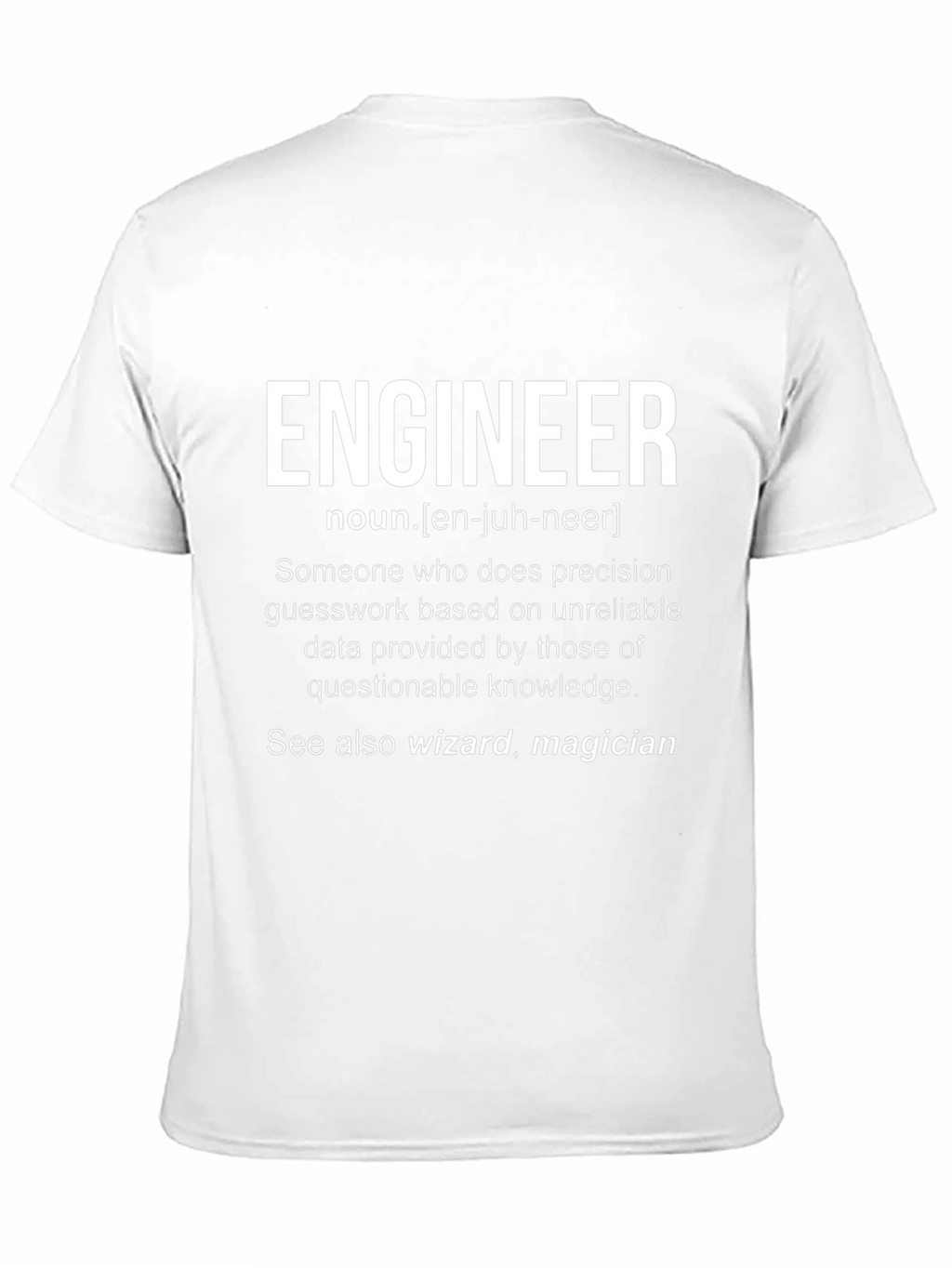 Engineer Definition Black T-Shirt - Funny Gift
