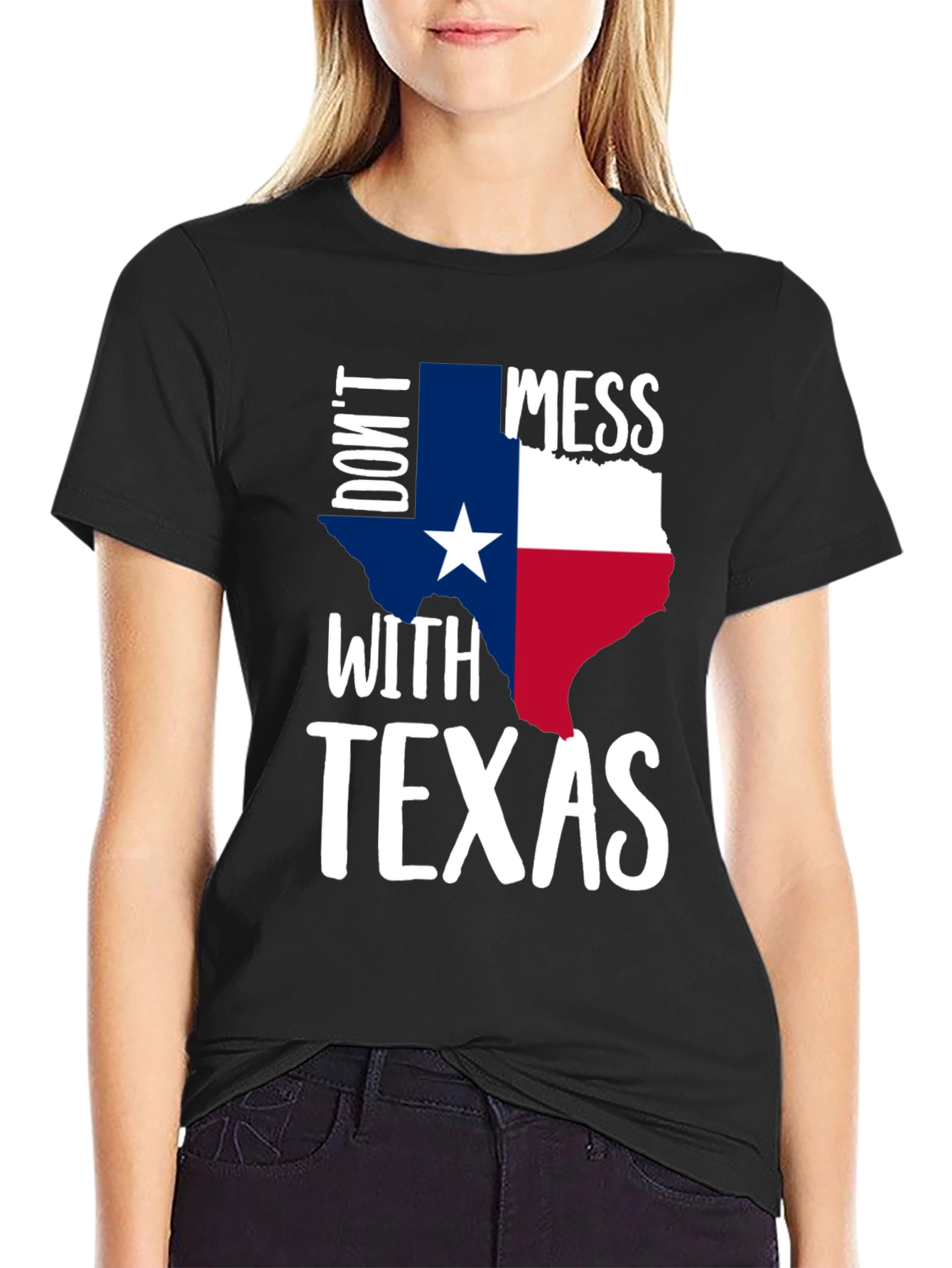 Dont Mess with Texas Graphic Tee - Black
