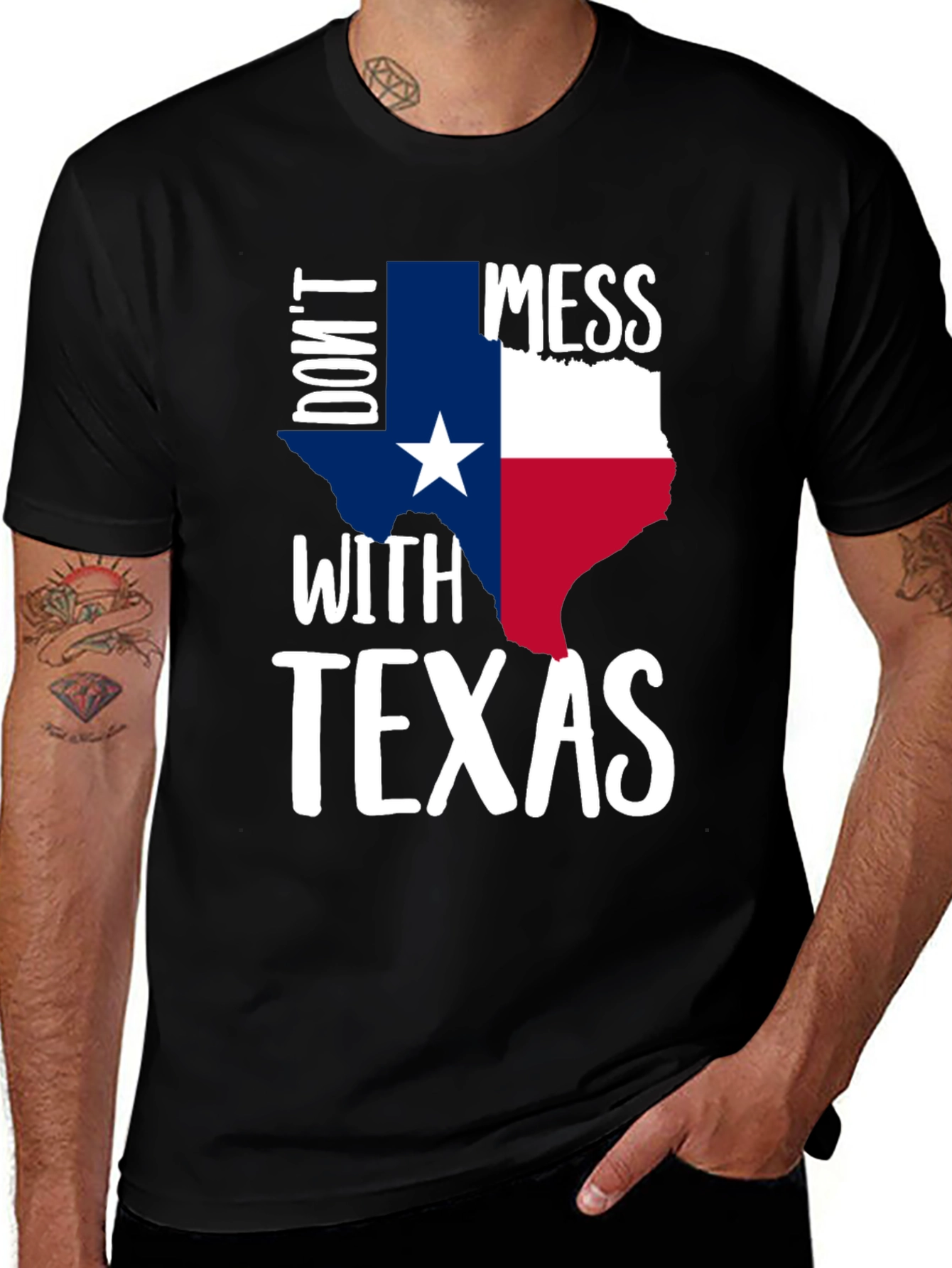 Dont Mess with Texas Graphic Tee - Black