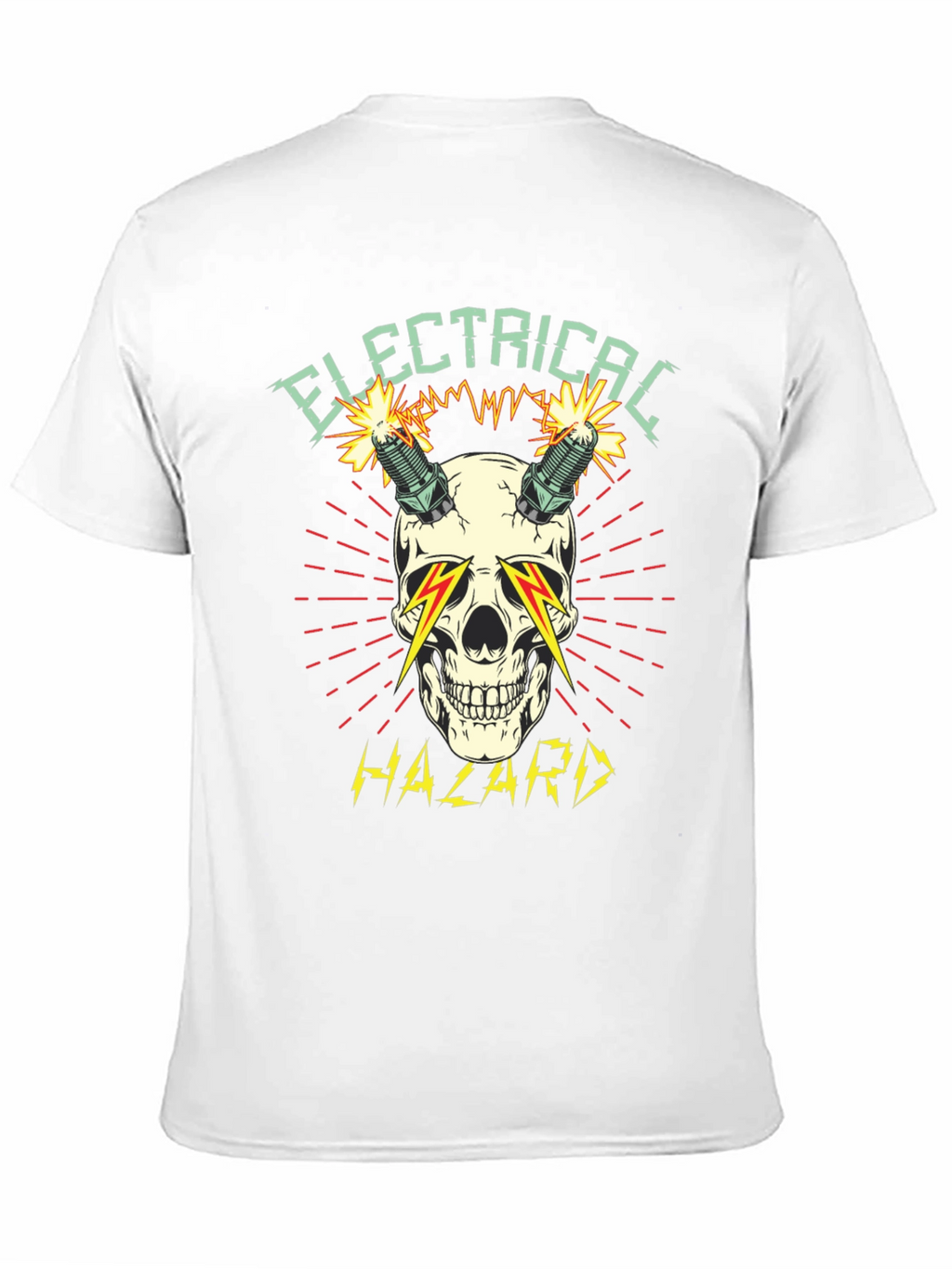 Electrical Hazard Skull Graphic T-Shirt