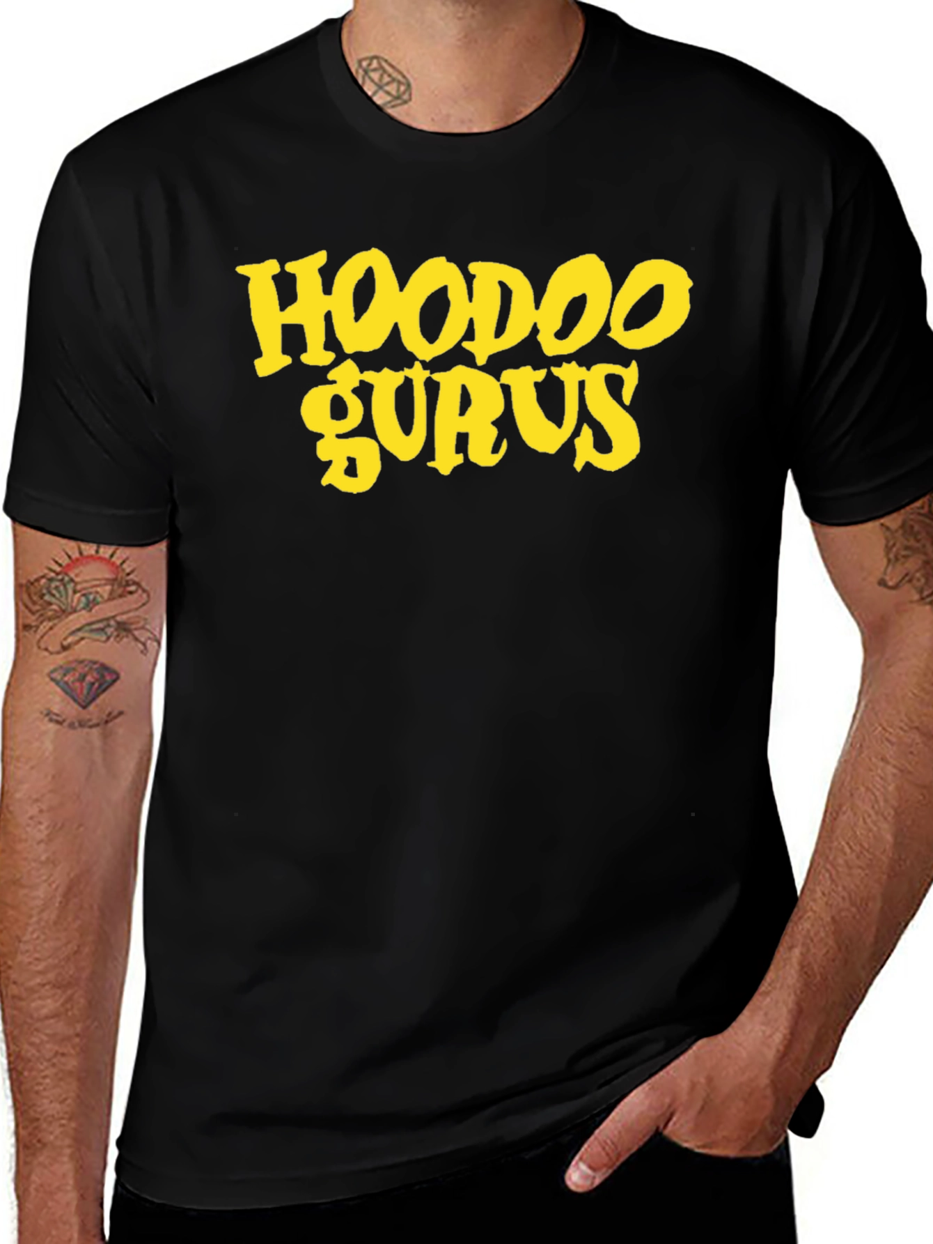 Hoodoo Gurus Black T-Shirt - Retro Band Tee