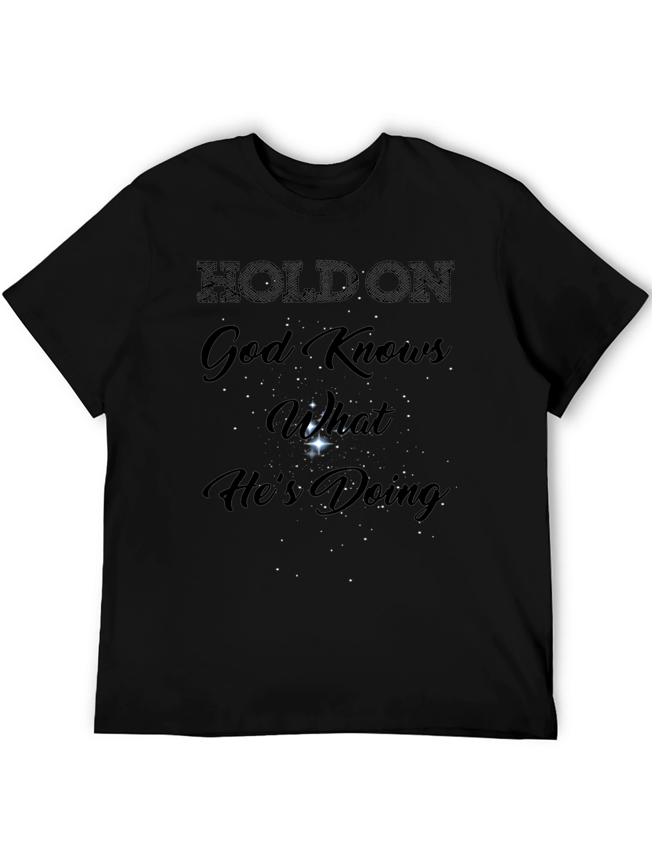 Faith-Inspired Graphic Tee - God Knows What Hes Doing
