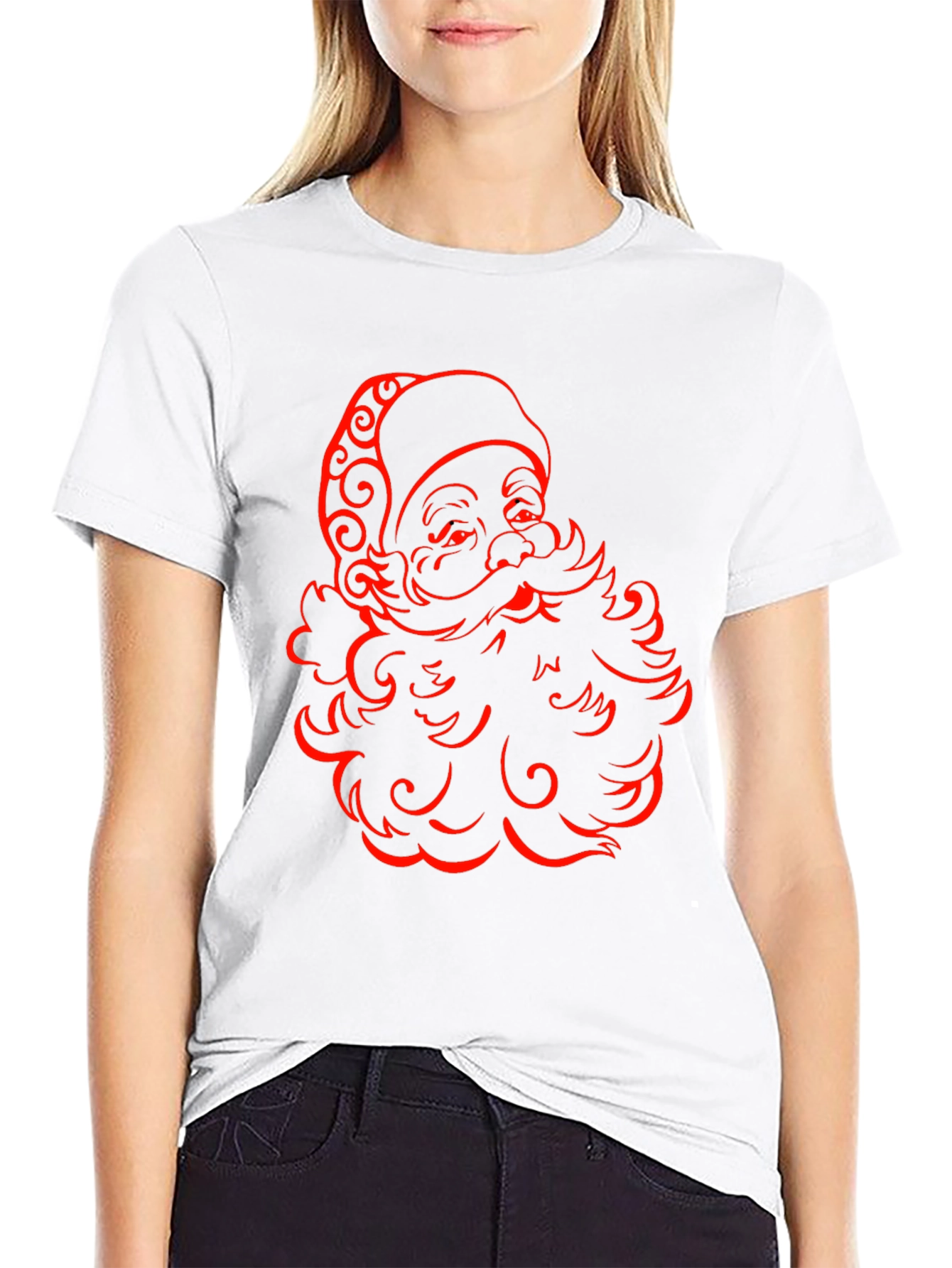 Festive Santa Graphic Tee