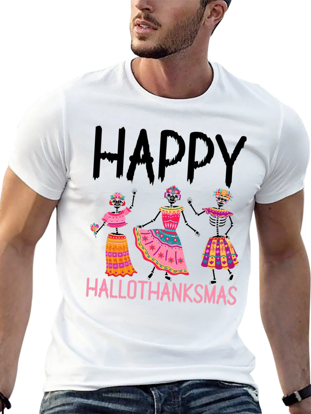 Hallothanksmas Skeleton T-Shirt