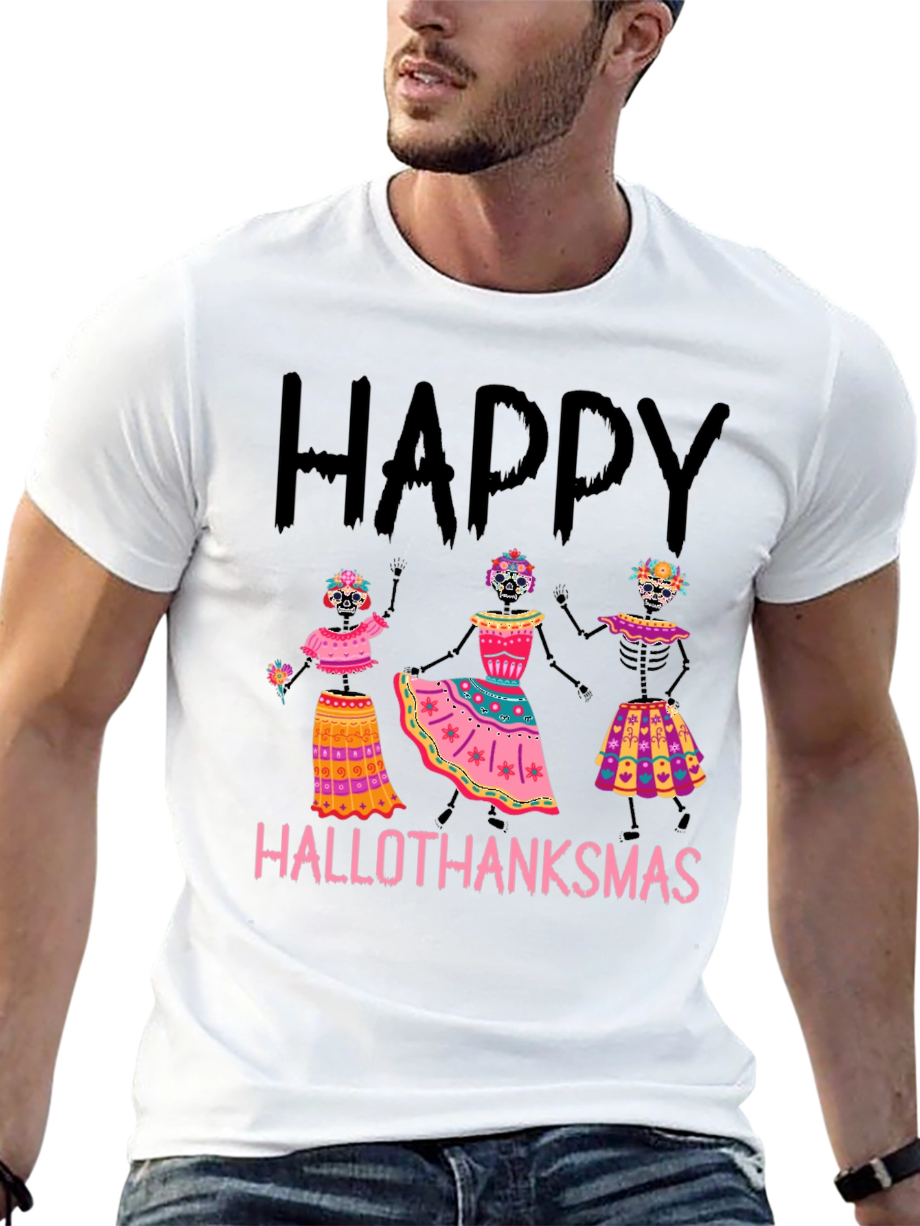 Hallothanksmas Skeleton T-Shirt