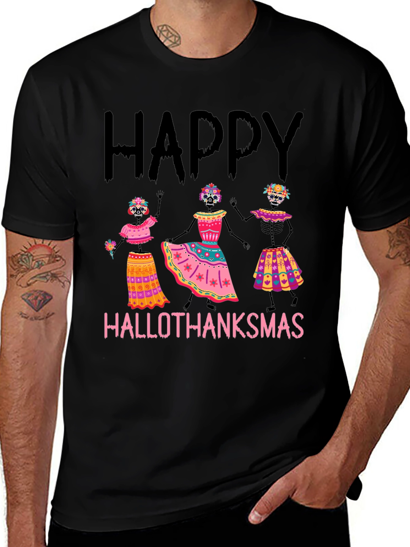 Hallothanksmas Skeleton T-Shirt