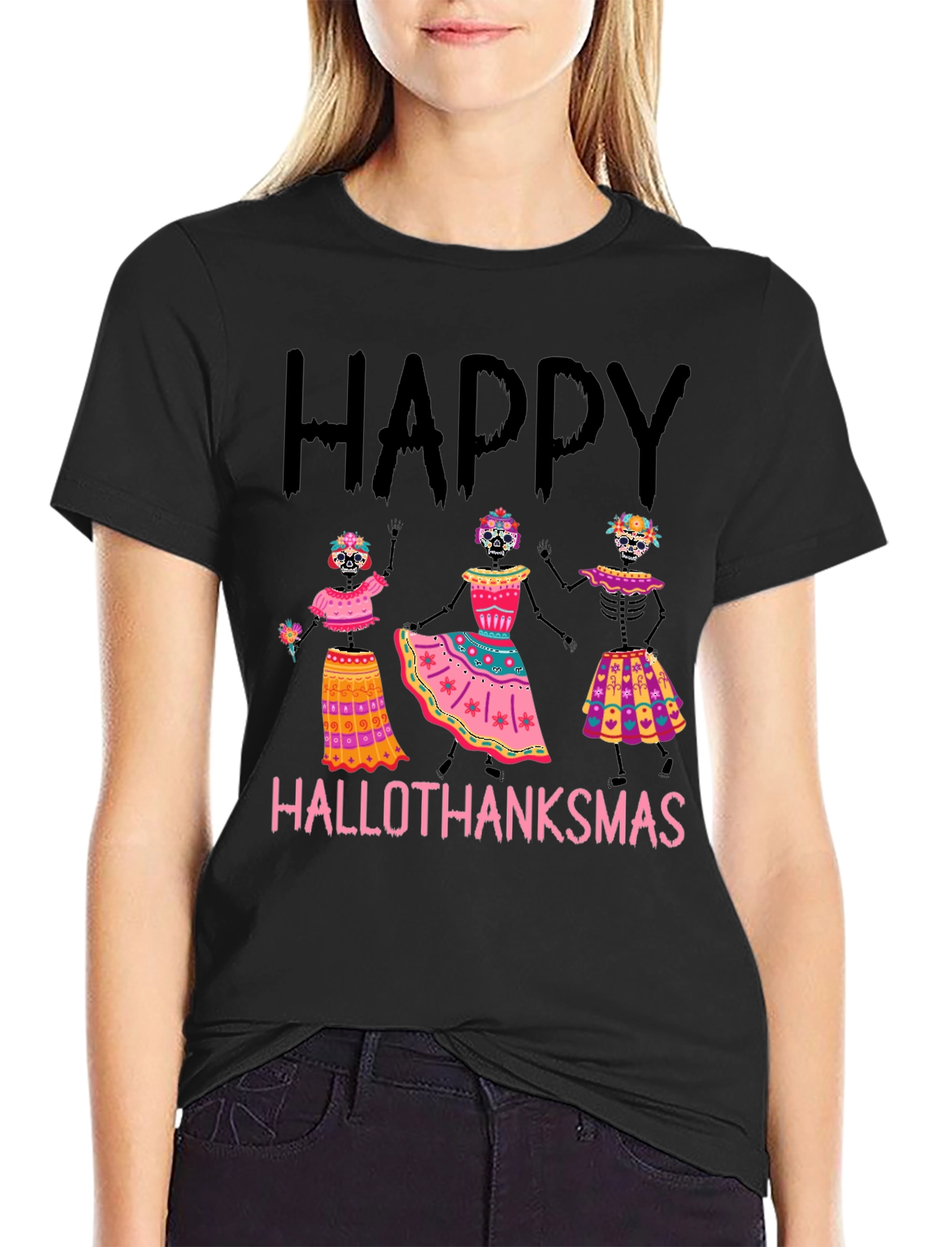 Hallothanksmas Skeleton T-Shirt