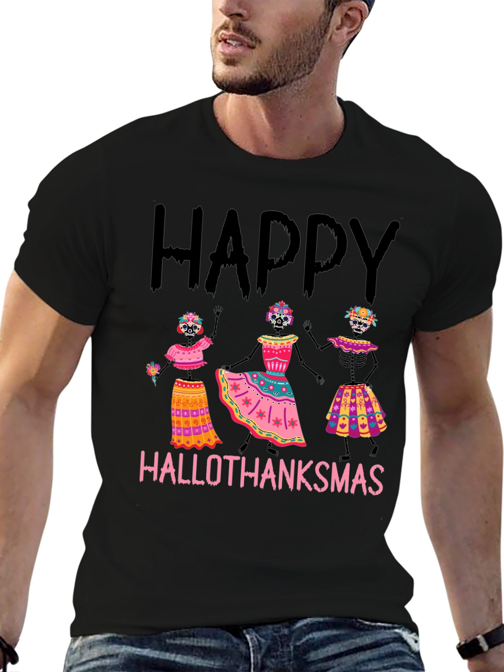 Hallothanksmas Skeleton T-Shirt
