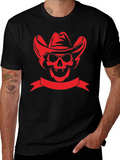 Cowboy Skull Black T-Shirt