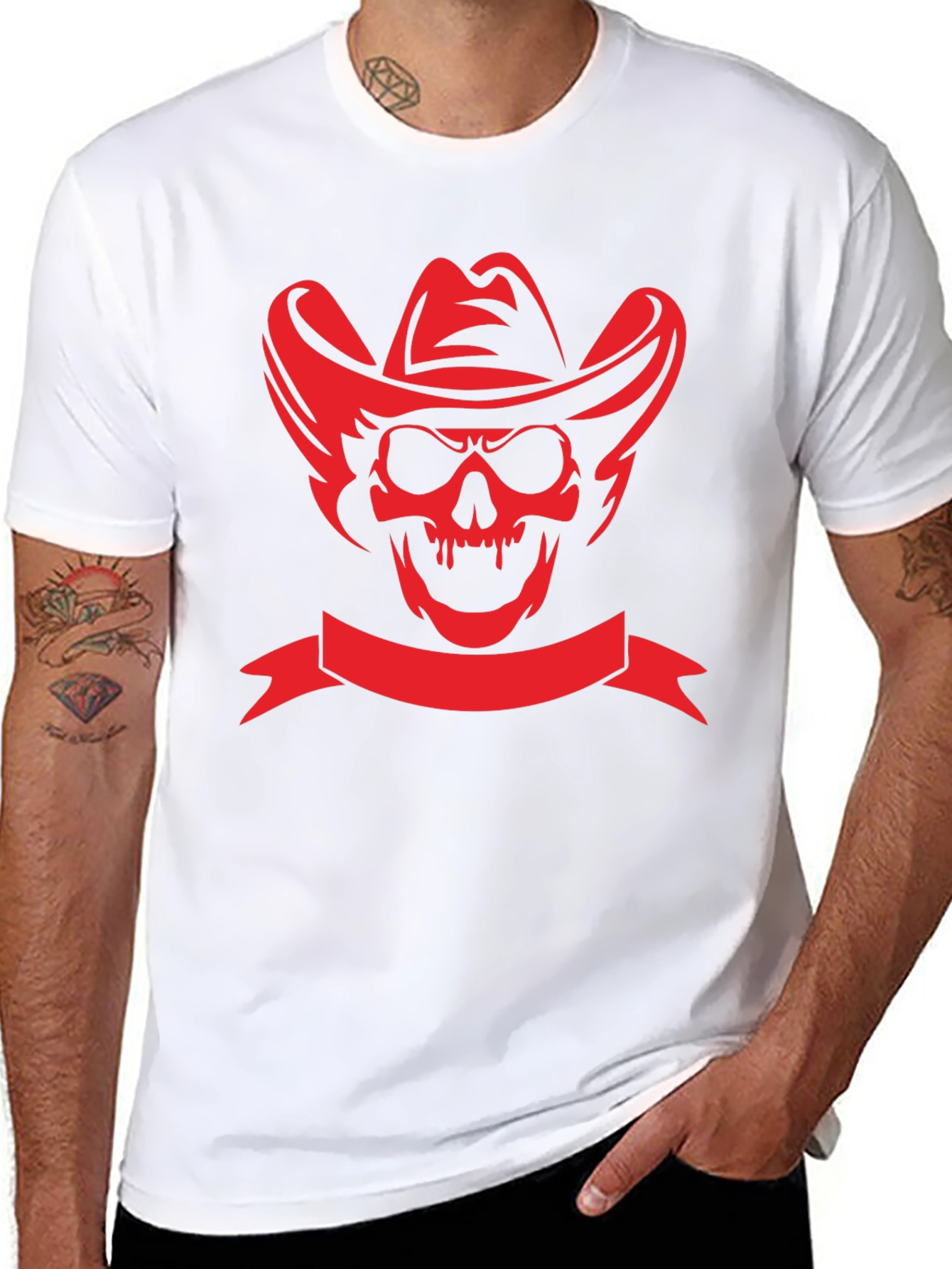 Cowboy Skull Black T-Shirt