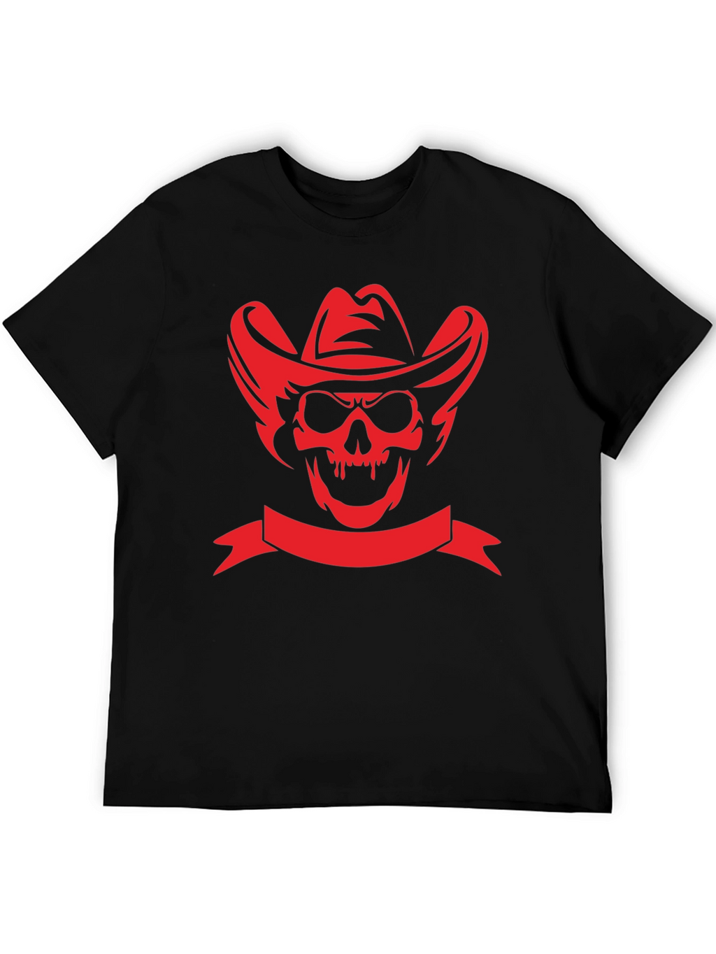 Cowboy Skull Black T-Shirt