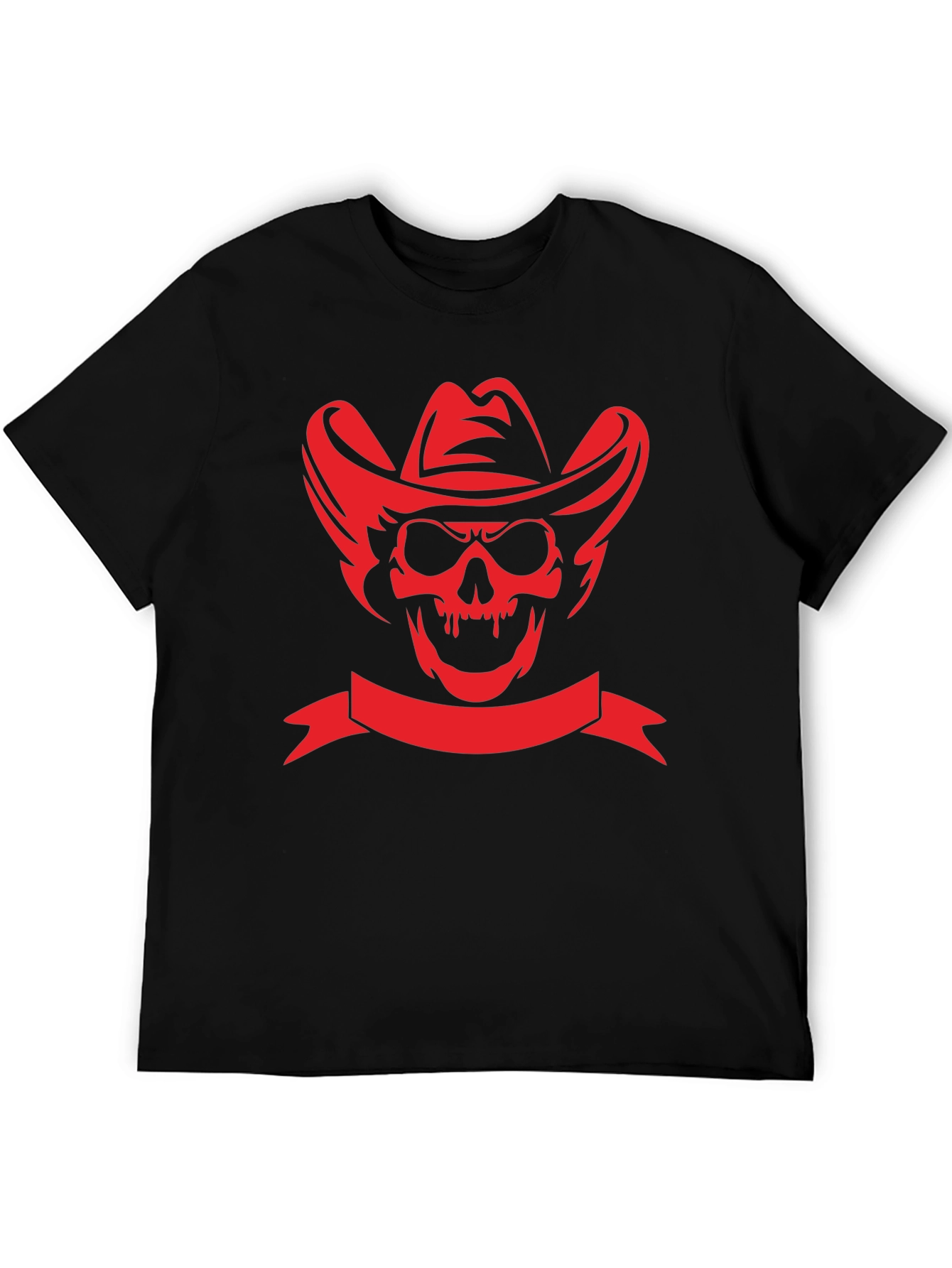 Cowboy Skull Black T-Shirt