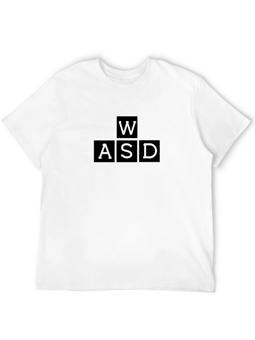 Gamer WASD Keys T-Shirt - Black