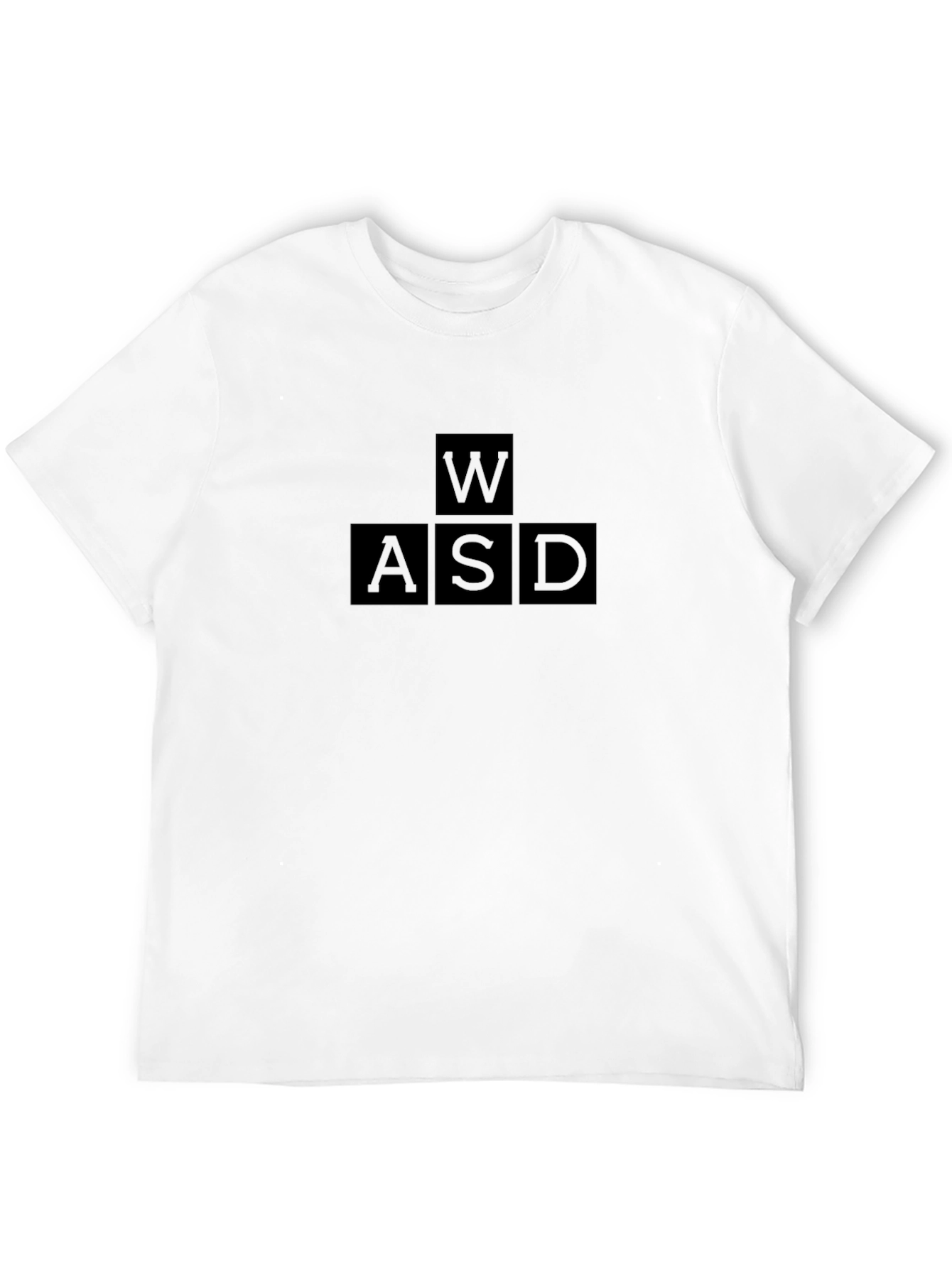 Gamer WASD Keys T-Shirt - Black