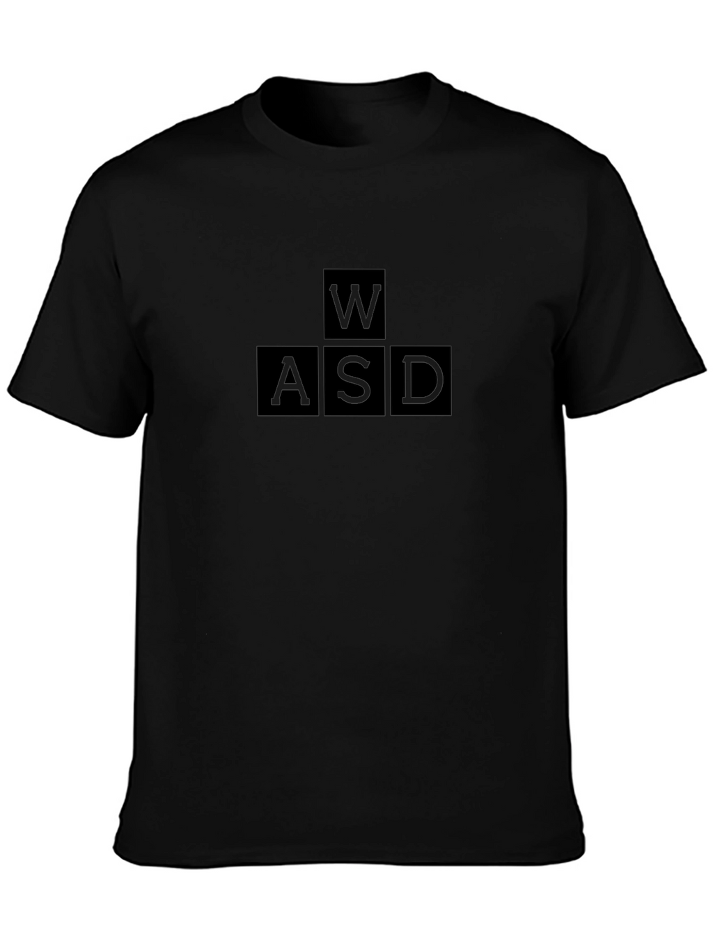 Gamer WASD Keys T-Shirt - Black