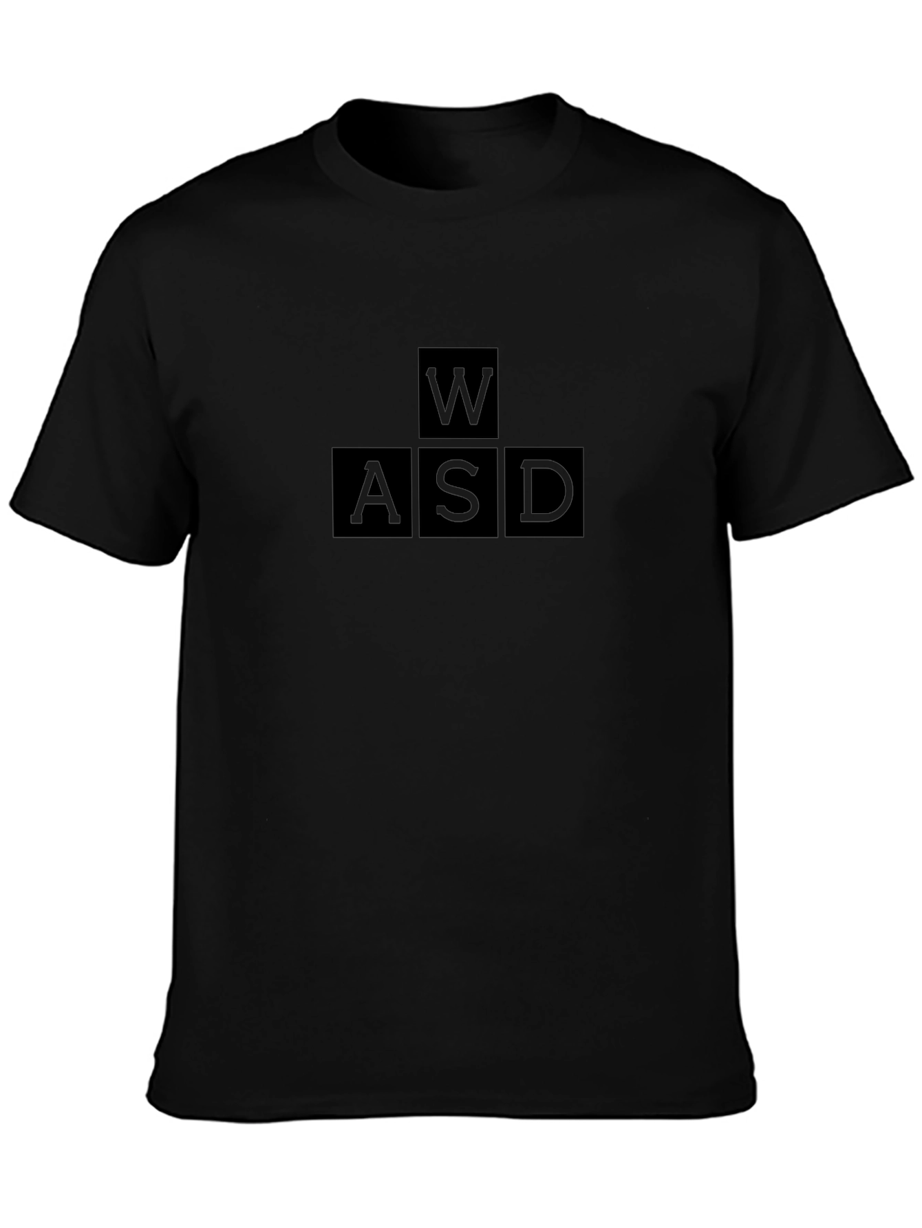 Gamer WASD Keys T-Shirt - Black