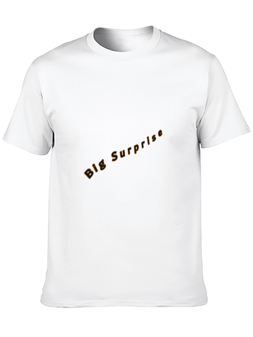 Black Crew Neck Tee - Big Surprise