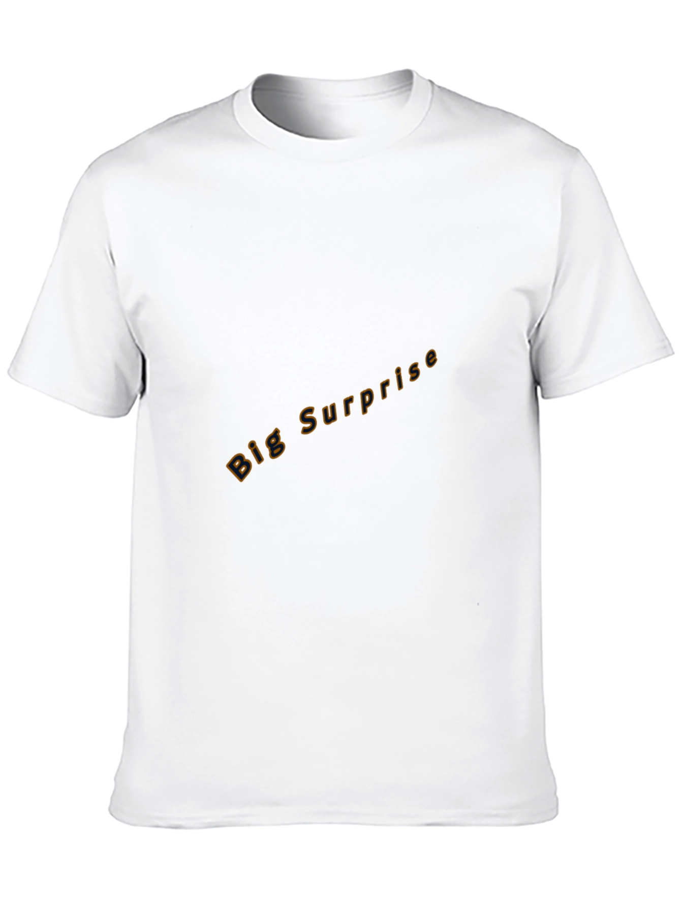 Black Crew Neck Tee - Big Surprise