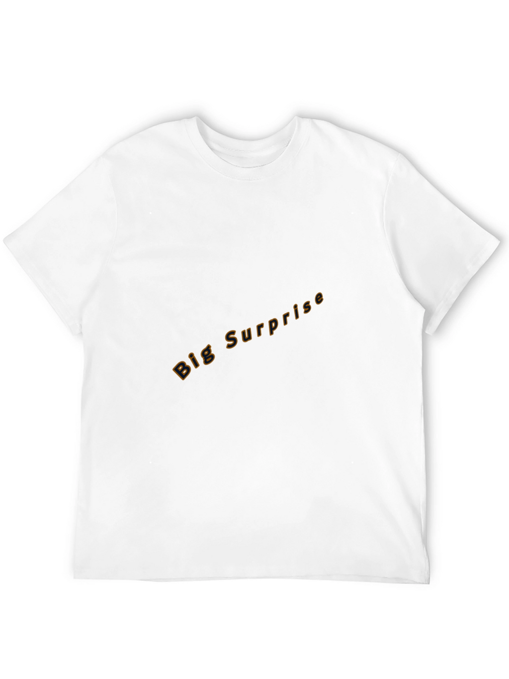Black Crew Neck Tee - Big Surprise