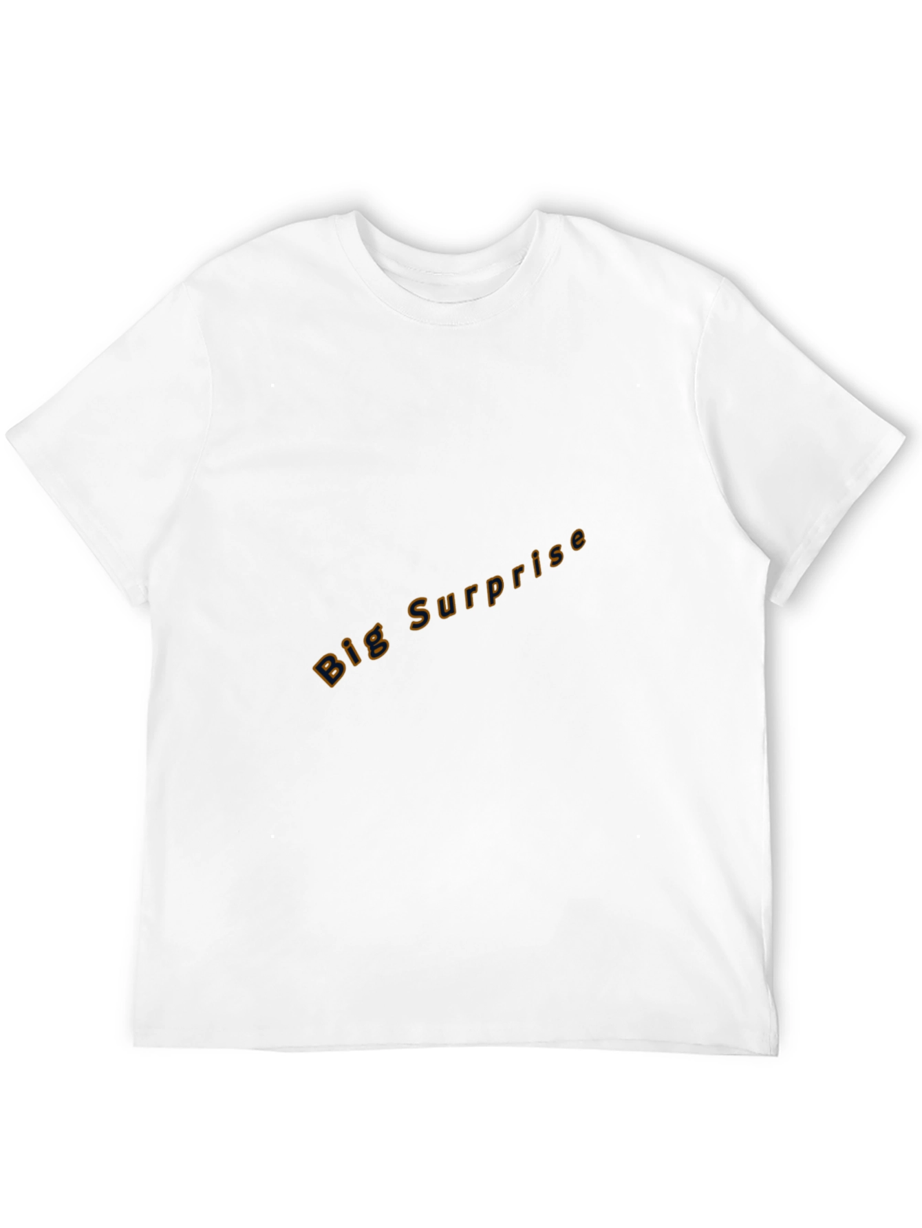 Black Crew Neck Tee - Big Surprise