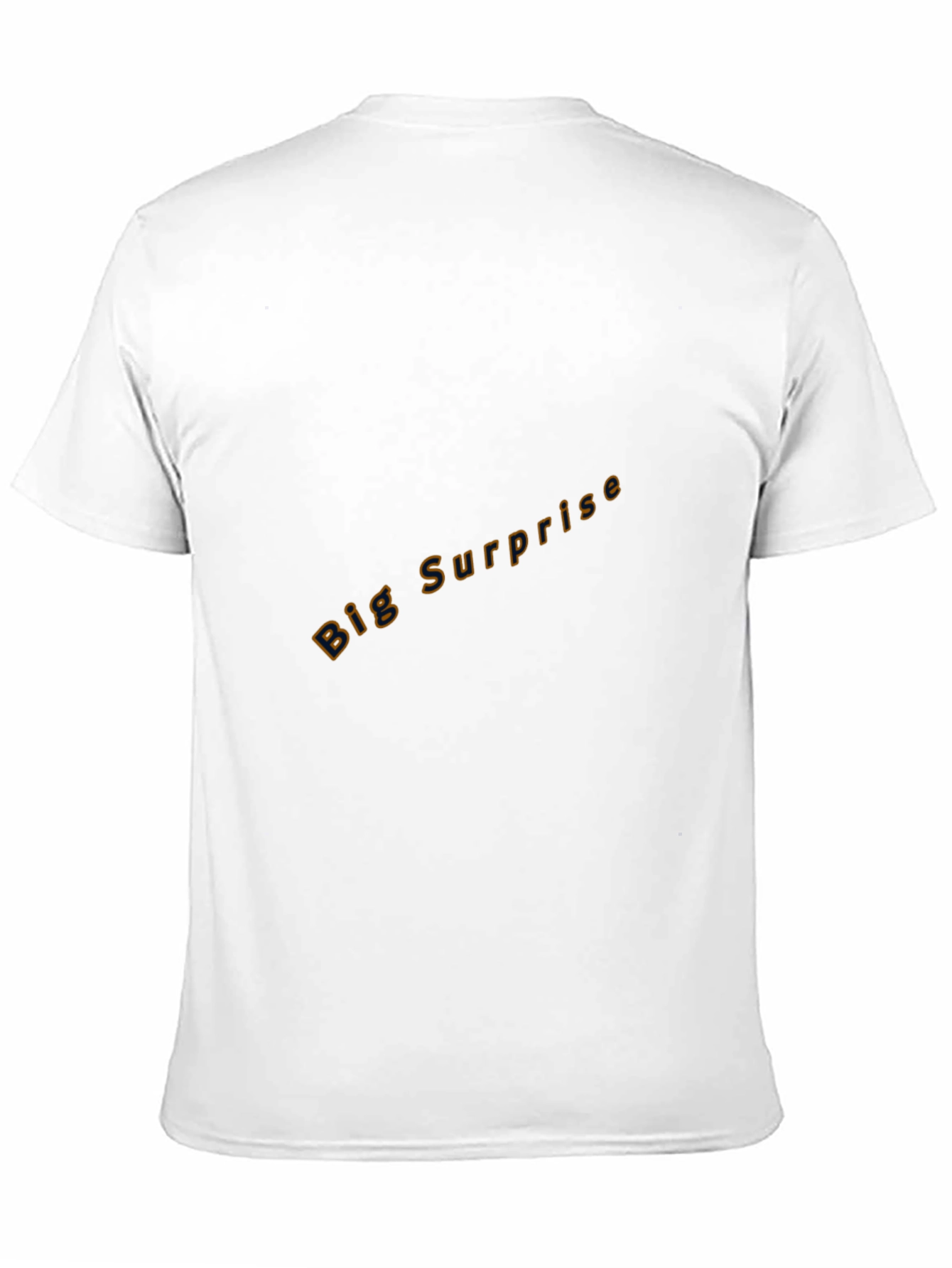 Black Crew Neck Tee - Big Surprise