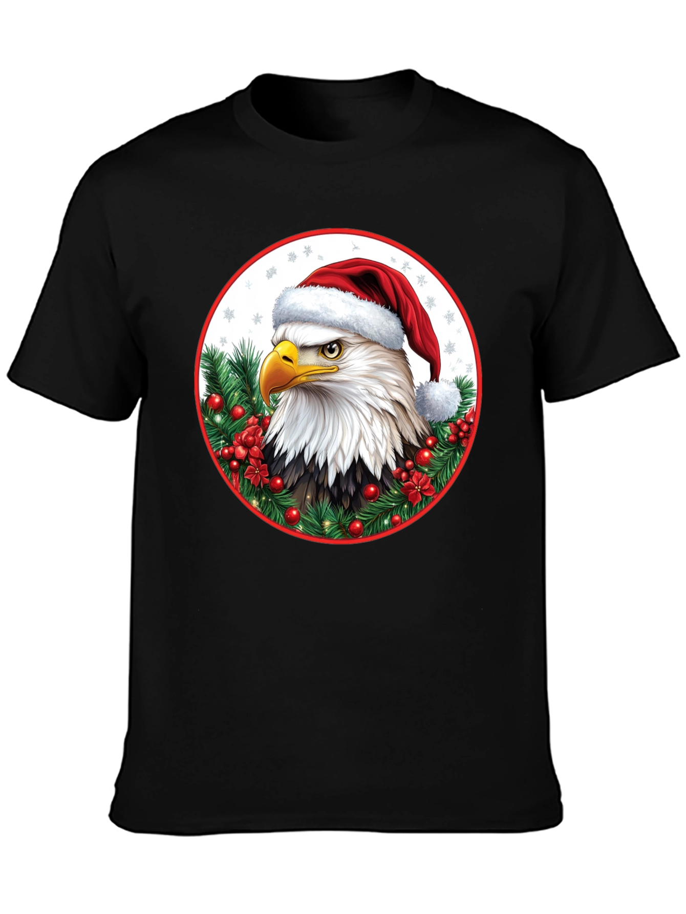 Festive Eagle Holiday T-Shirt