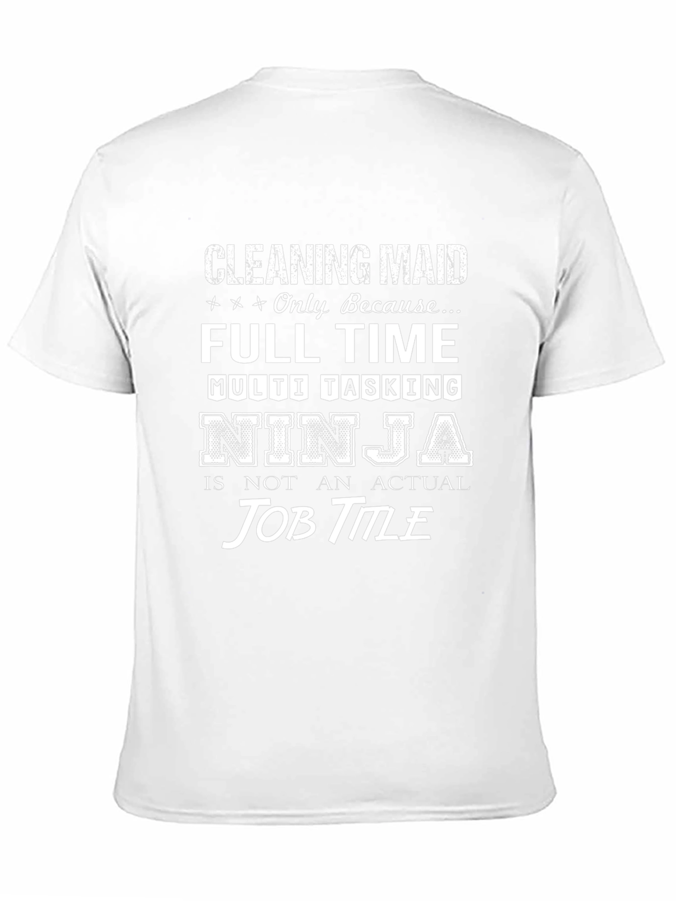 Cleaning Maid Ninja Black T-Shirt