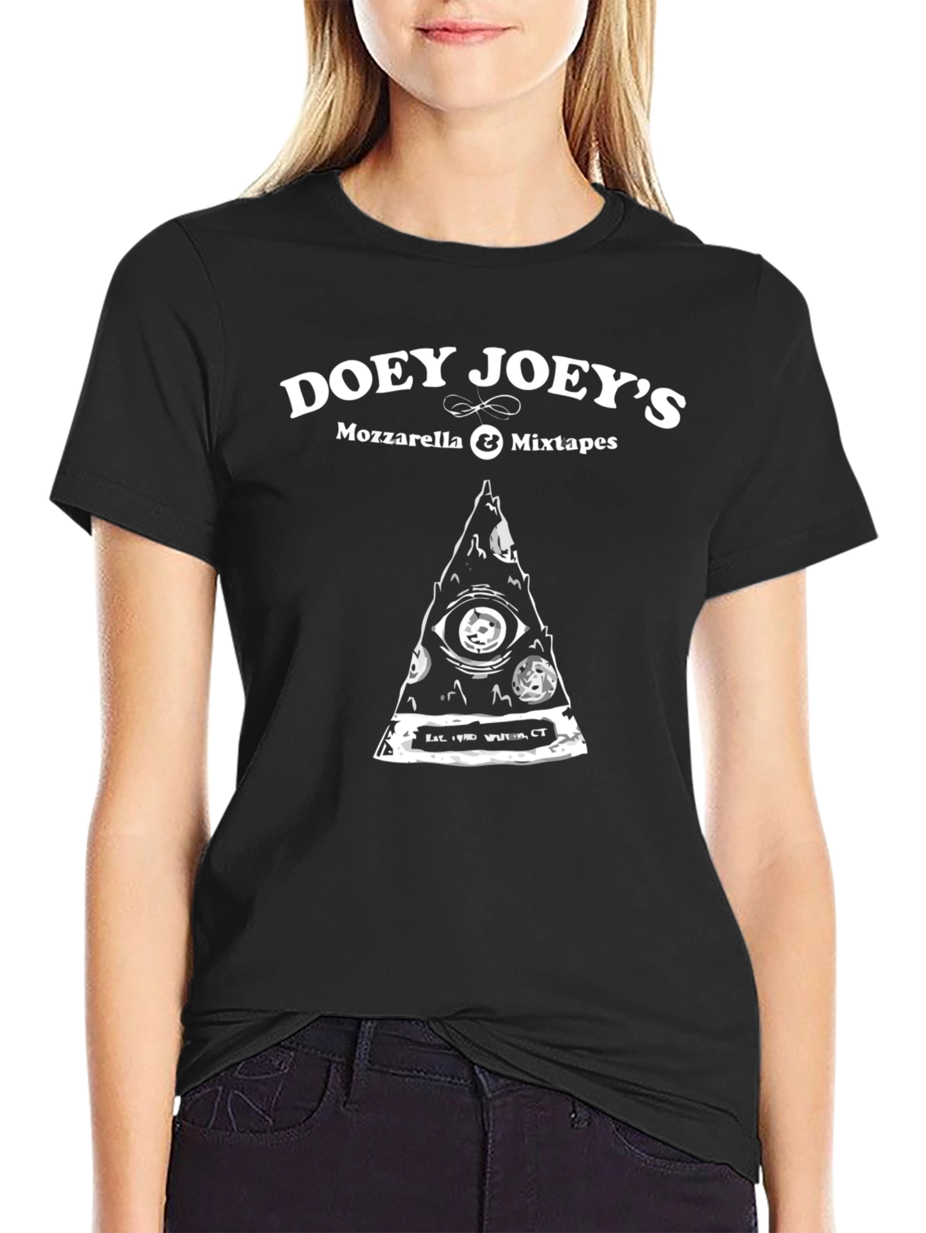 Doey Joeys Pizza T-Shirt - Mozzarella & Mixtapes