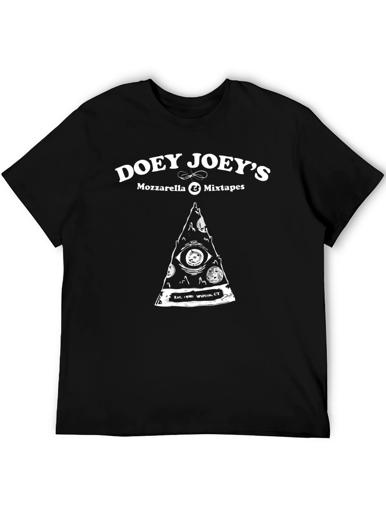 Doey Joeys Pizza T-Shirt - Mozzarella & Mixtapes