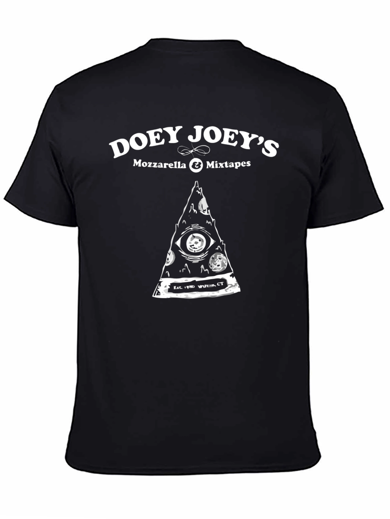Doey Joeys Pizza T-Shirt - Mozzarella & Mixtapes
