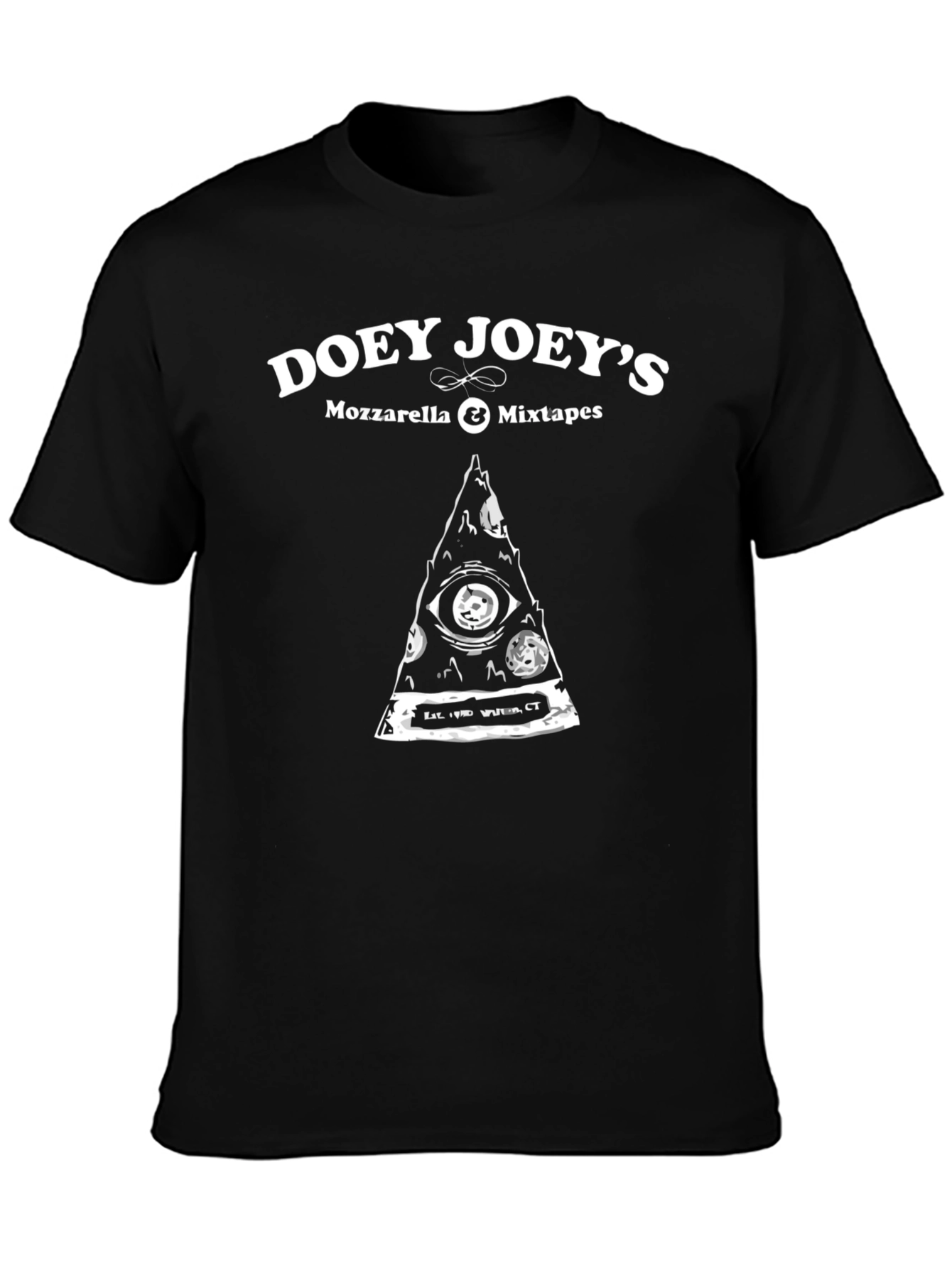 Doey Joeys Pizza T-Shirt - Mozzarella & Mixtapes