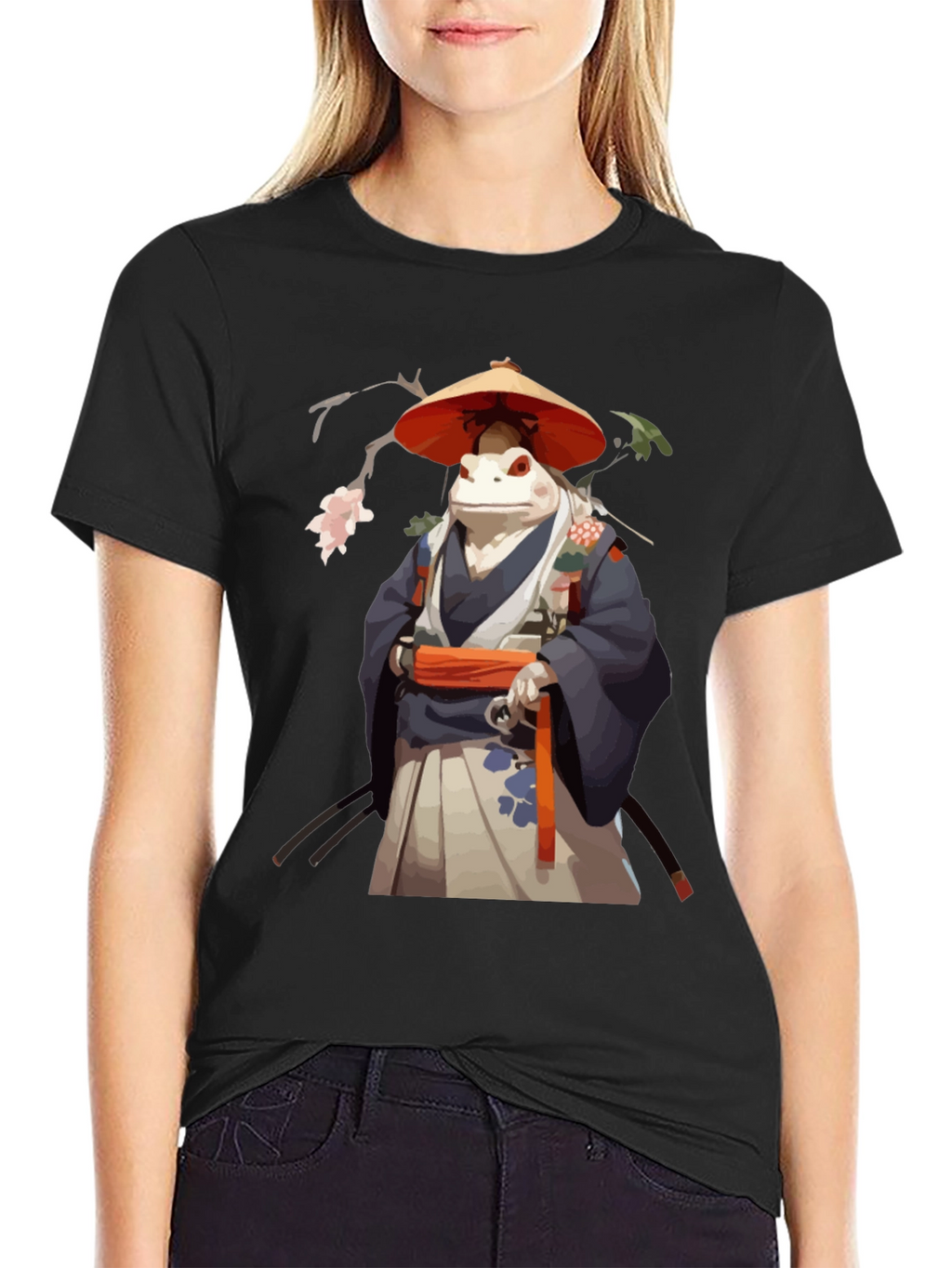 Frog Samurai T-Shirt - Cool Unique Design