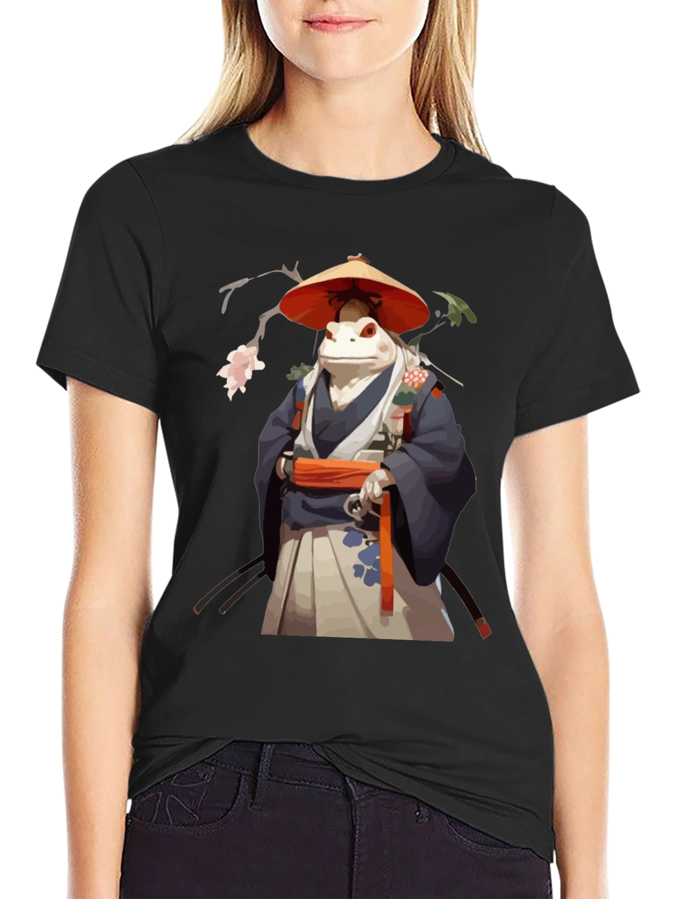 Frog Samurai T-Shirt - Cool Unique Design