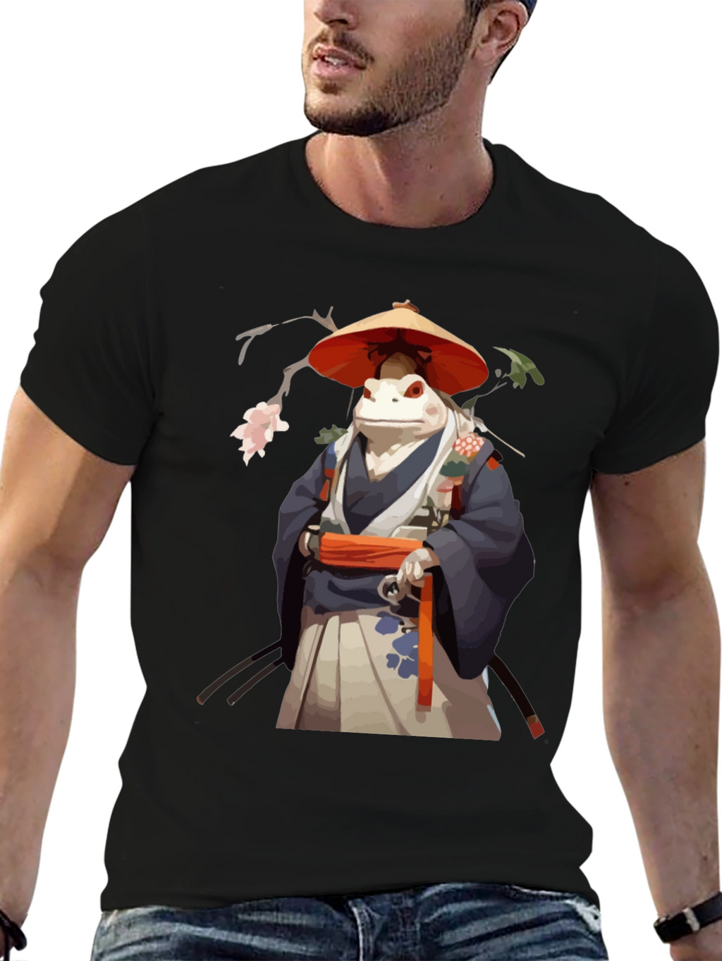 Frog Samurai T-Shirt - Cool Unique Design