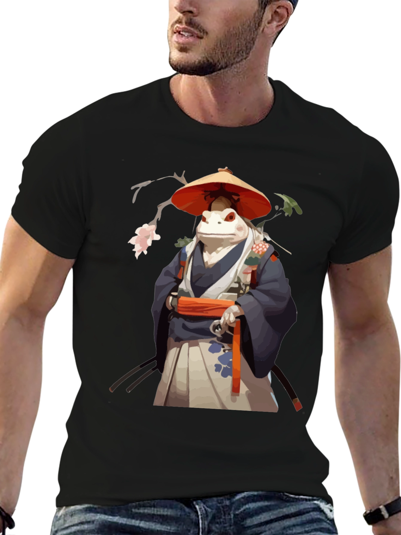 Frog Samurai T-Shirt - Cool Unique Design