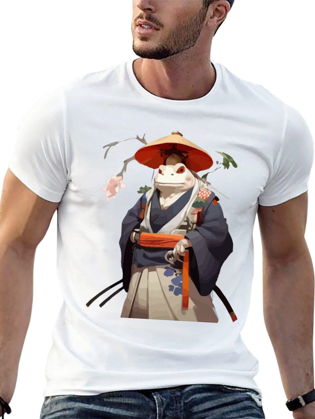 Frog Samurai T-Shirt - Cool Unique Design