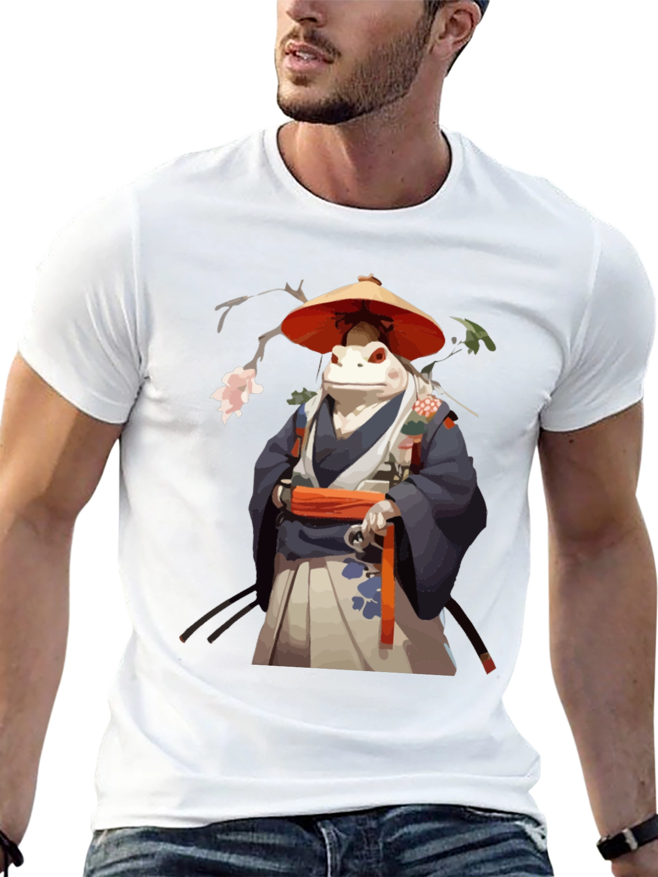 Frog Samurai T-Shirt - Cool Unique Design